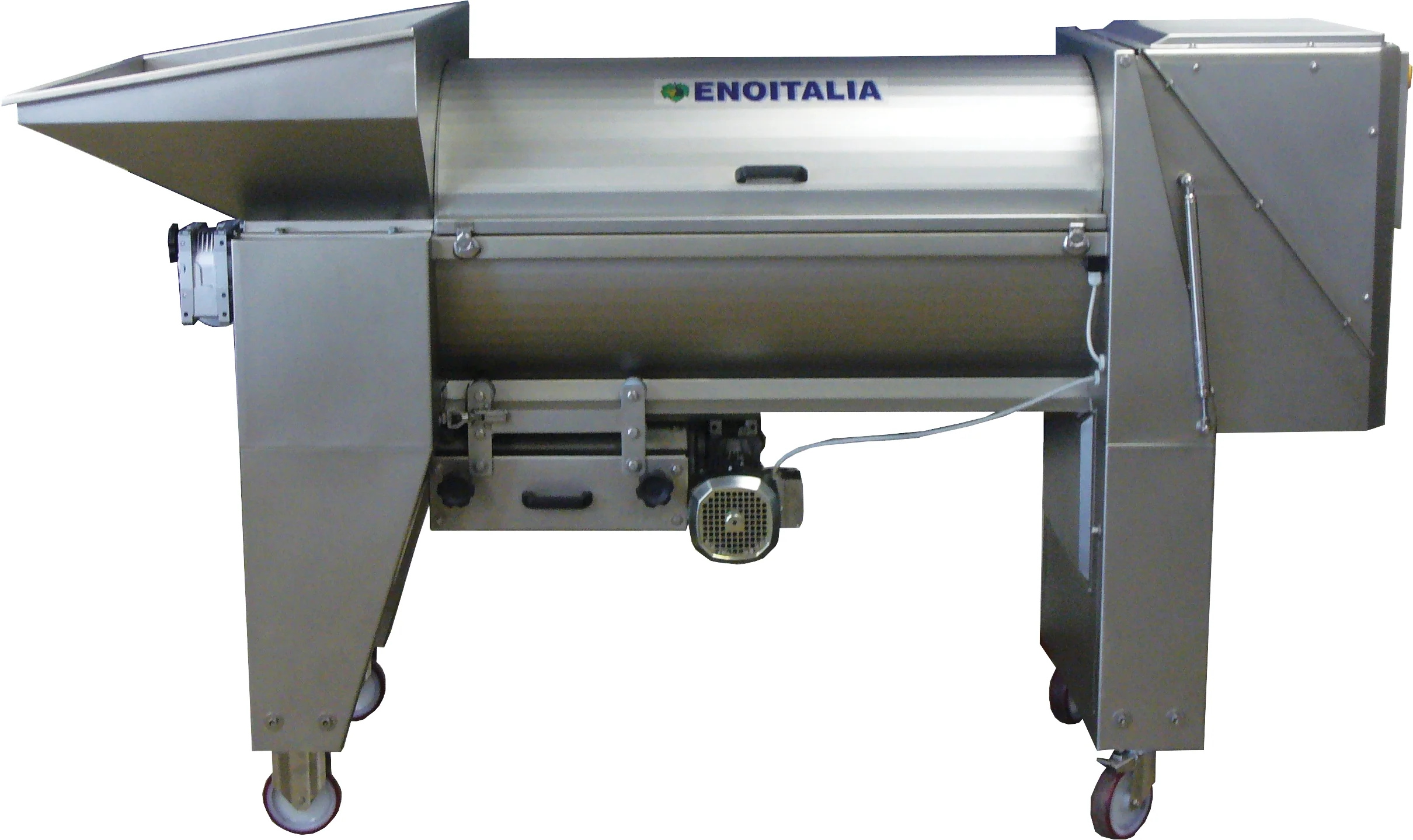 EnoItalia Jolly 100 Reverse Crusher Destemmer | Electronic Speed Control | Automatic Cleaning System | Stainless Steel | 13 tons/h | 220V 3 Phase - Image 4