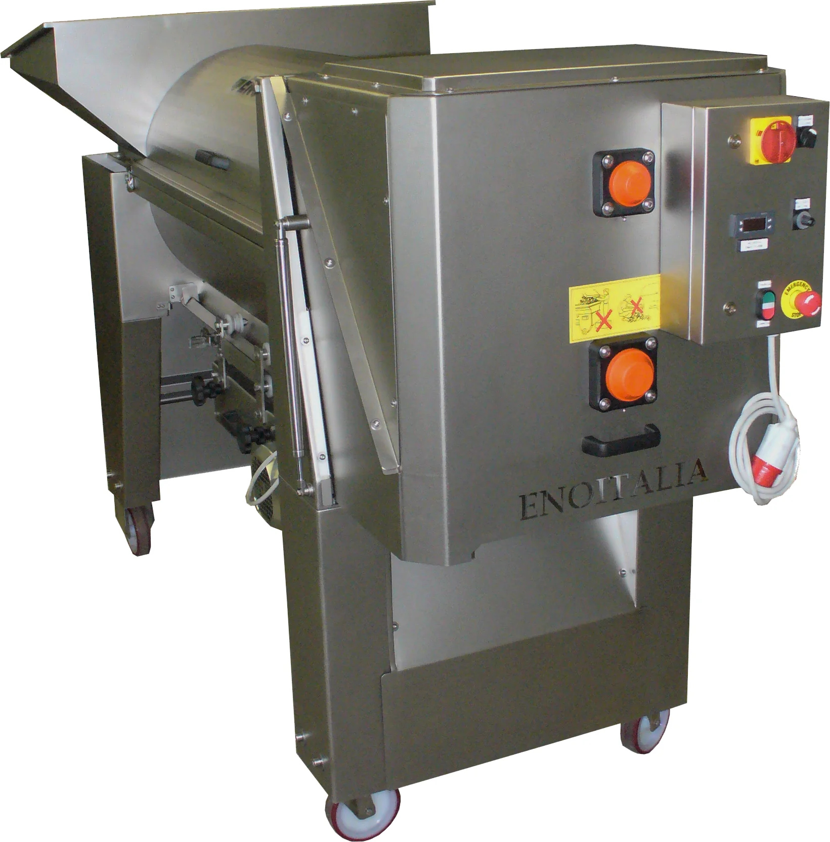 EnoItalia Jolly 100 Reverse Crusher Destemmer | Electronic Speed Control | Automatic Cleaning System | Stainless Steel | 13 tons/h | 220V 3 Phase - Image 8