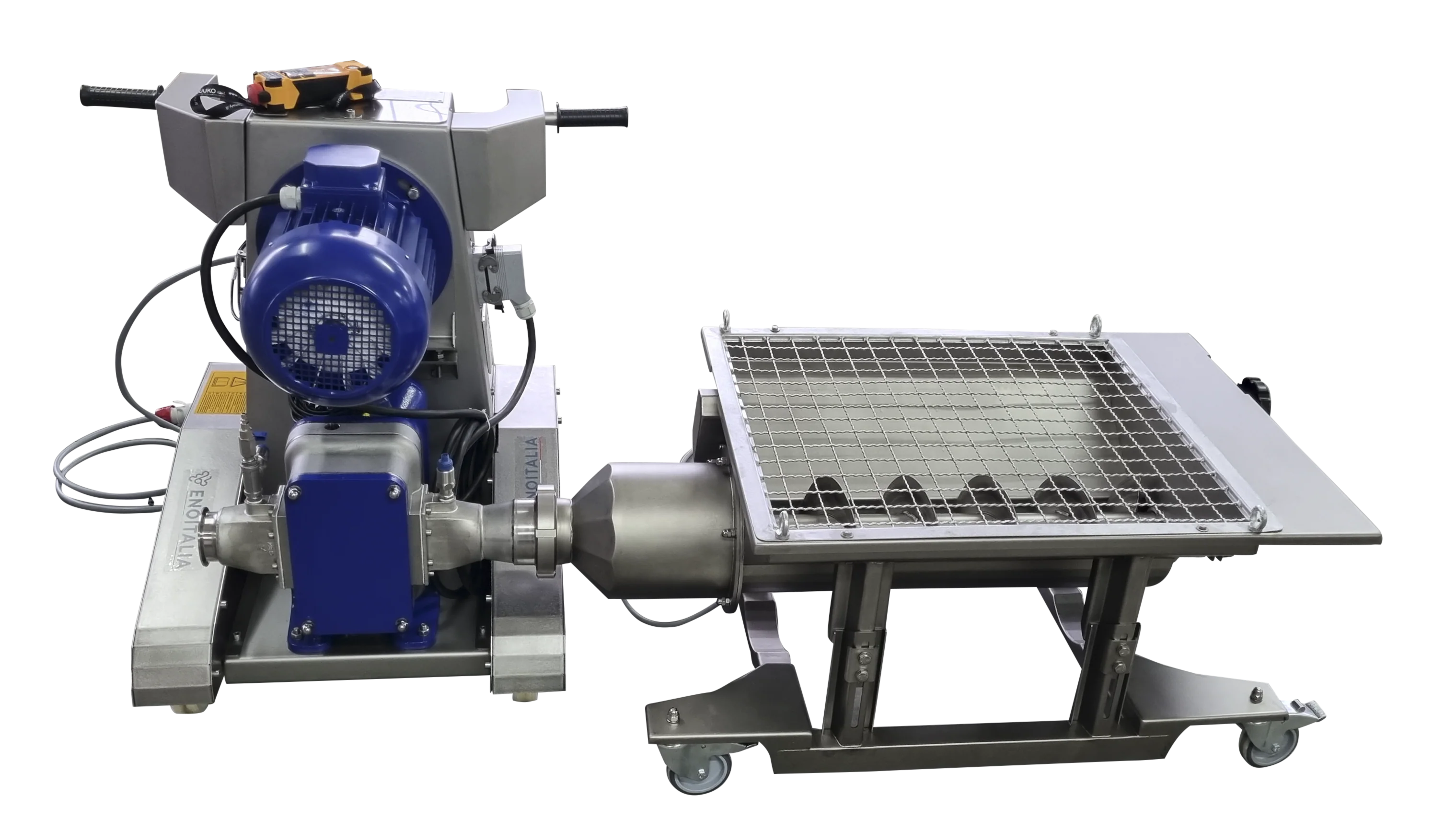 EnoItalia Lobe Pump | Programmable EuroFill Lobe Rotor Pump | Motorized Receiving Hopper | 7.5 kW | 220V - Image 2