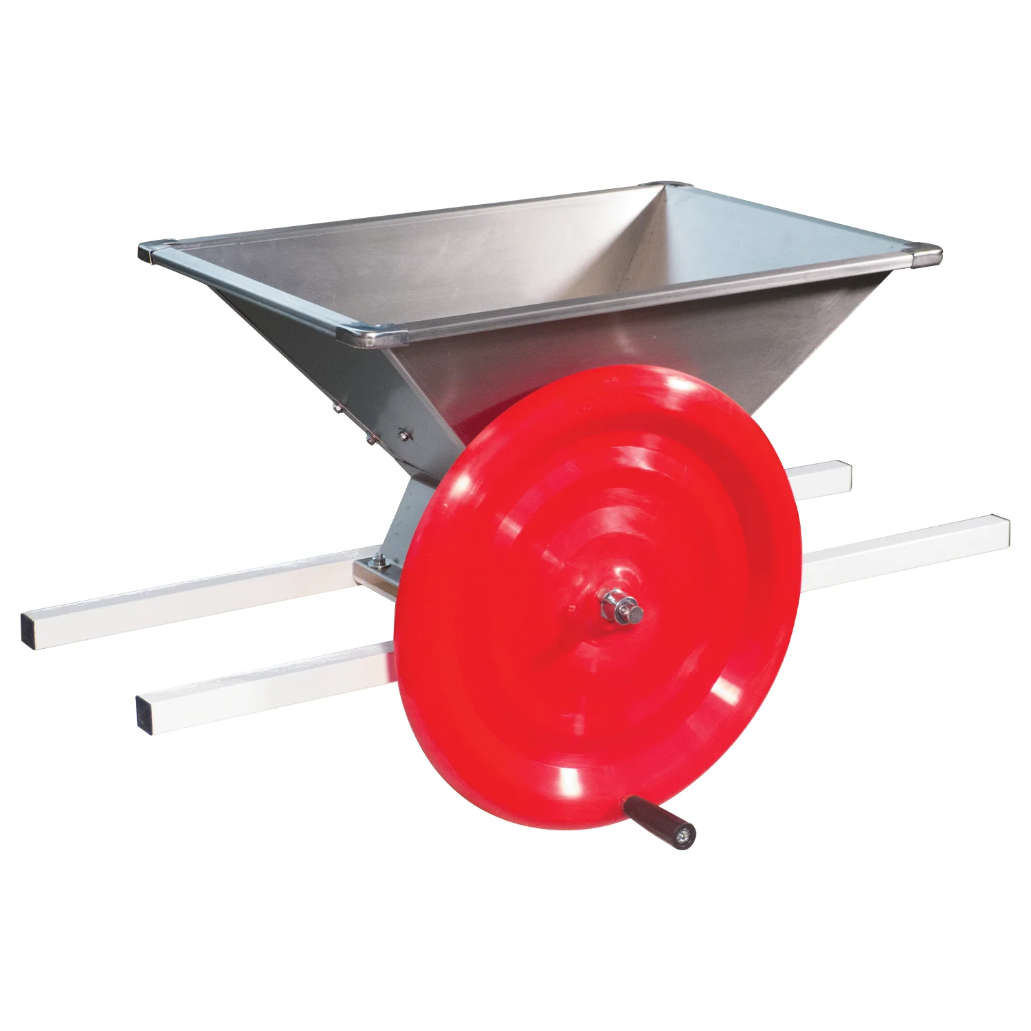 EnoItalia Manual Apple Crusher | Stainless Steel Hopper | Aluminum Rollers