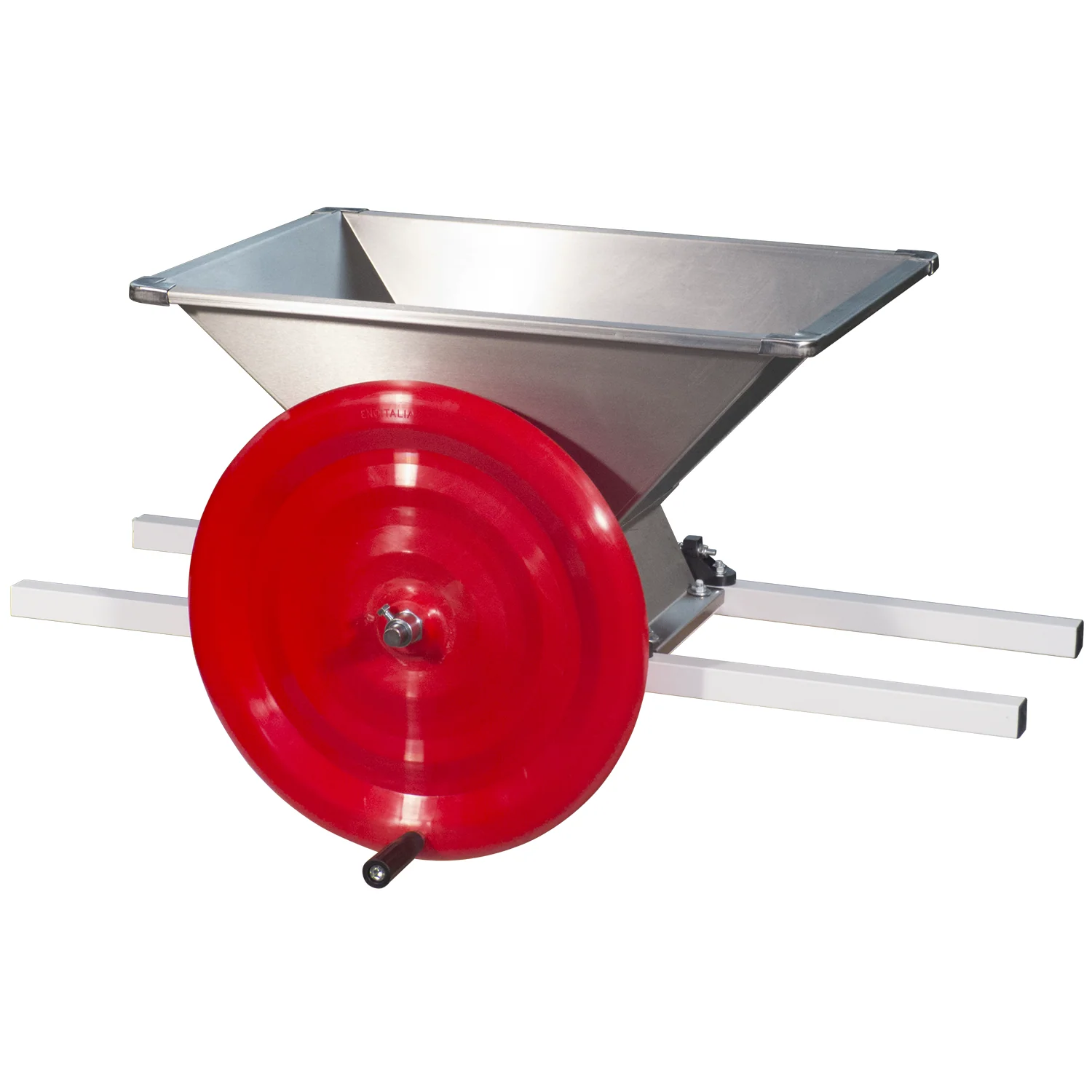 EnoItalia Manual Apple Crusher | Stainless Steel Hopper | Aluminum Rollers - Image 5