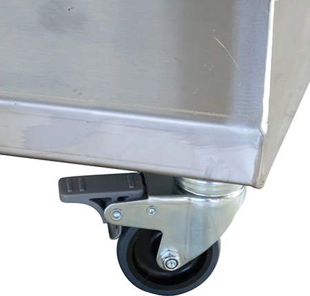 EnoItalia Wine Bottle Filler | 6 Spout | Stainless Trolley Cart | Electronic Level Sensor | Integrated Pump | 980L/h Fill Rate | 110V - Image 4