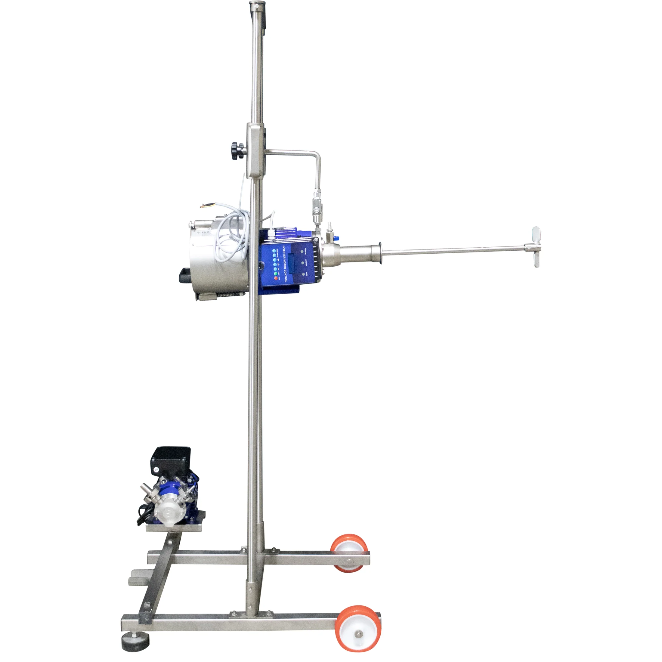 EnoItalia Wine Tank Mixer | Injection Pump | Variable Speed | Stainless Steel Mixing Rod & Cart | 1 HP | 1400 RPM | 220V Single Phase - Image 3