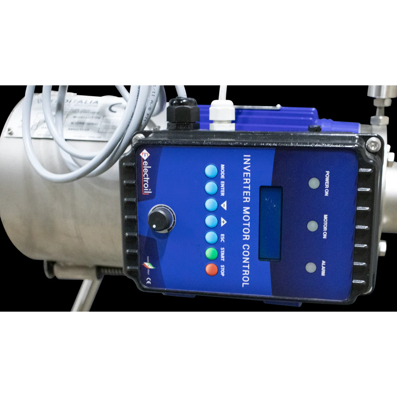 EnoItalia Wine Tank Mixer | Injection Pump | Variable Speed | Stainless Steel Mixing Rod & Cart | 1 HP | 1400 RPM | 220V Single Phase - Image 5