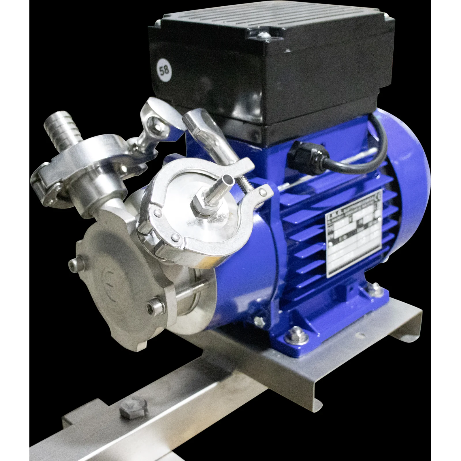 EnoItalia Wine Tank Mixer | Injection Pump | Variable Speed | Stainless Steel Mixing Rod & Cart | 1 HP | 1400 RPM | 220V Single Phase - Image 6