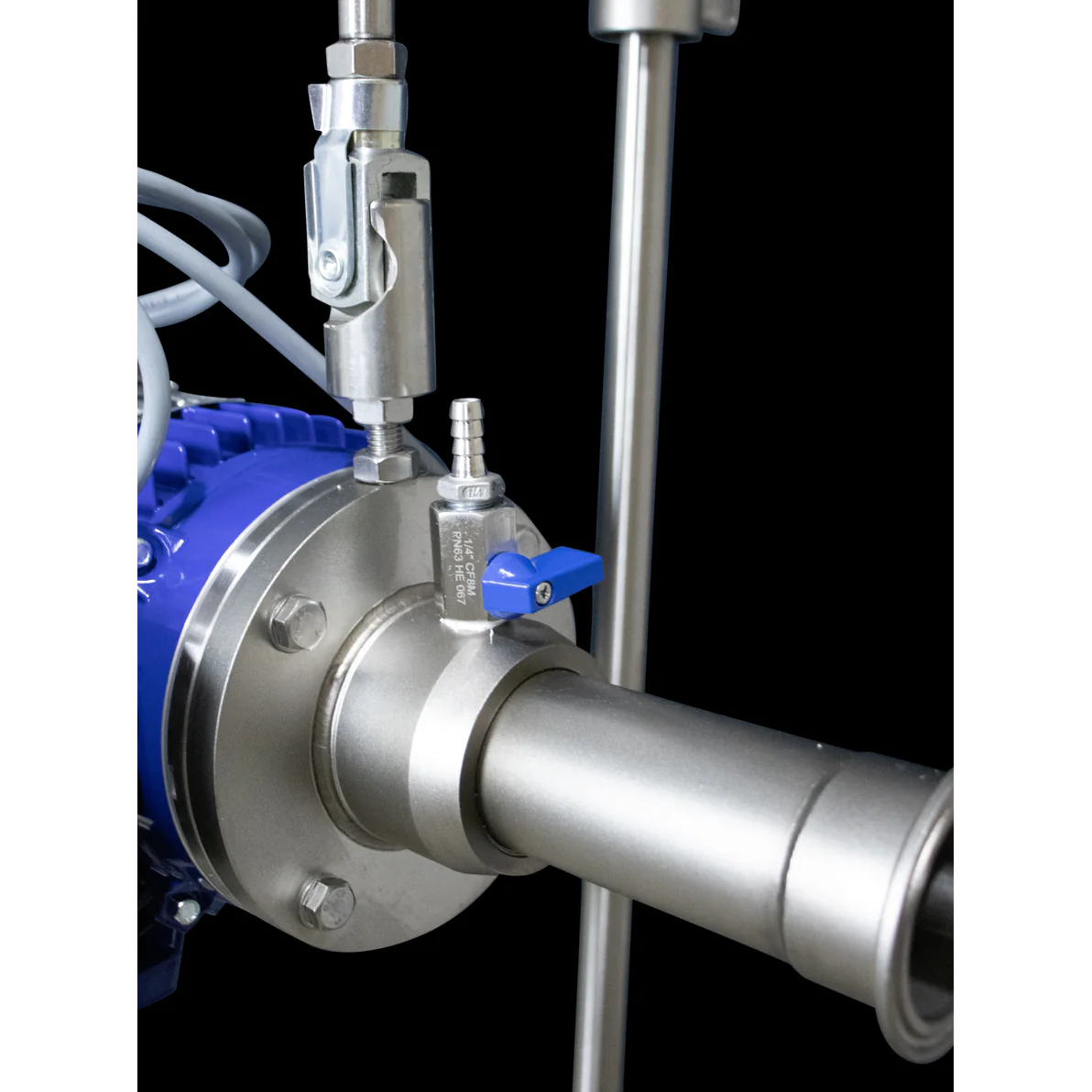 EnoItalia Wine Tank Mixer | Variable Speed | Stainless Steel Mixing Rod & Cart | 1 HP | 1400 RPM | 220V Single Phase - Image 10