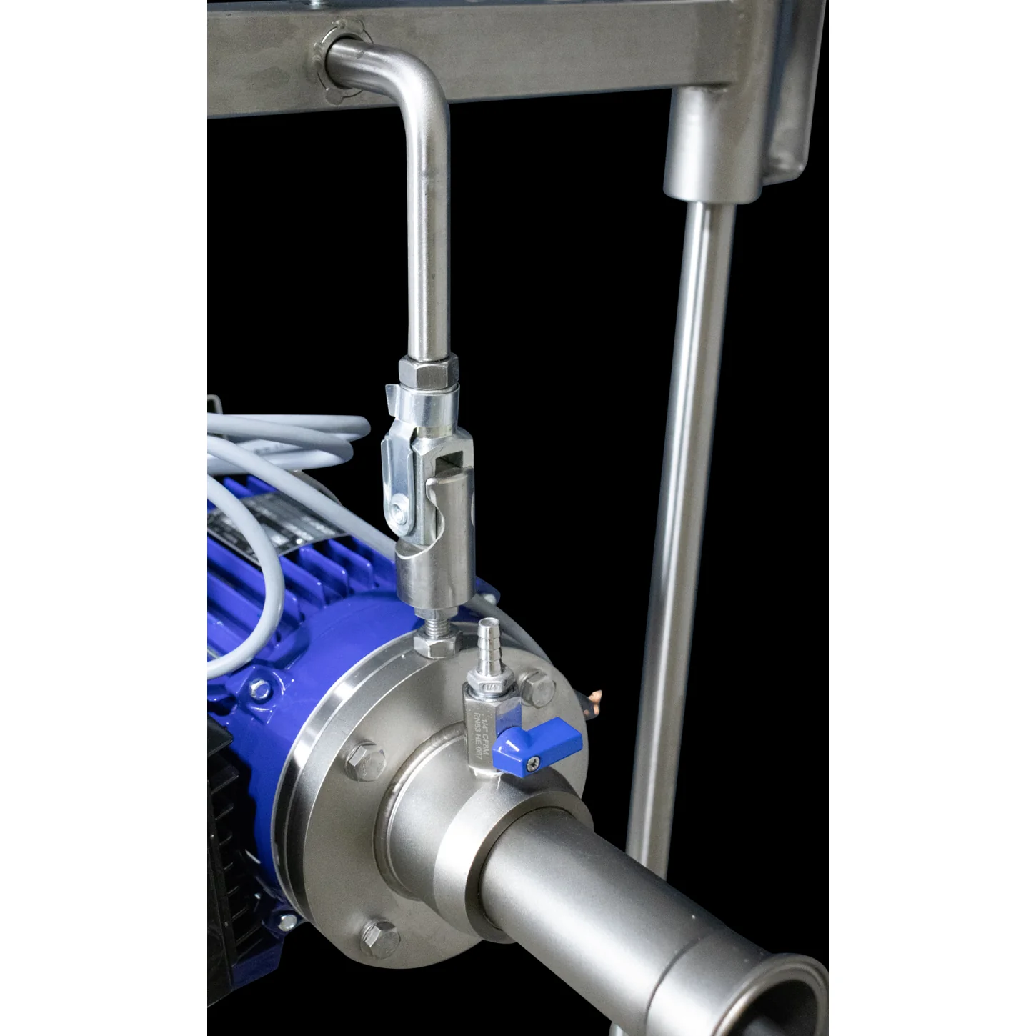 EnoItalia Wine Tank Mixer | Variable Speed | Stainless Steel Mixing Rod & Cart | 1 HP | 1400 RPM | 220V Single Phase - Image 11
