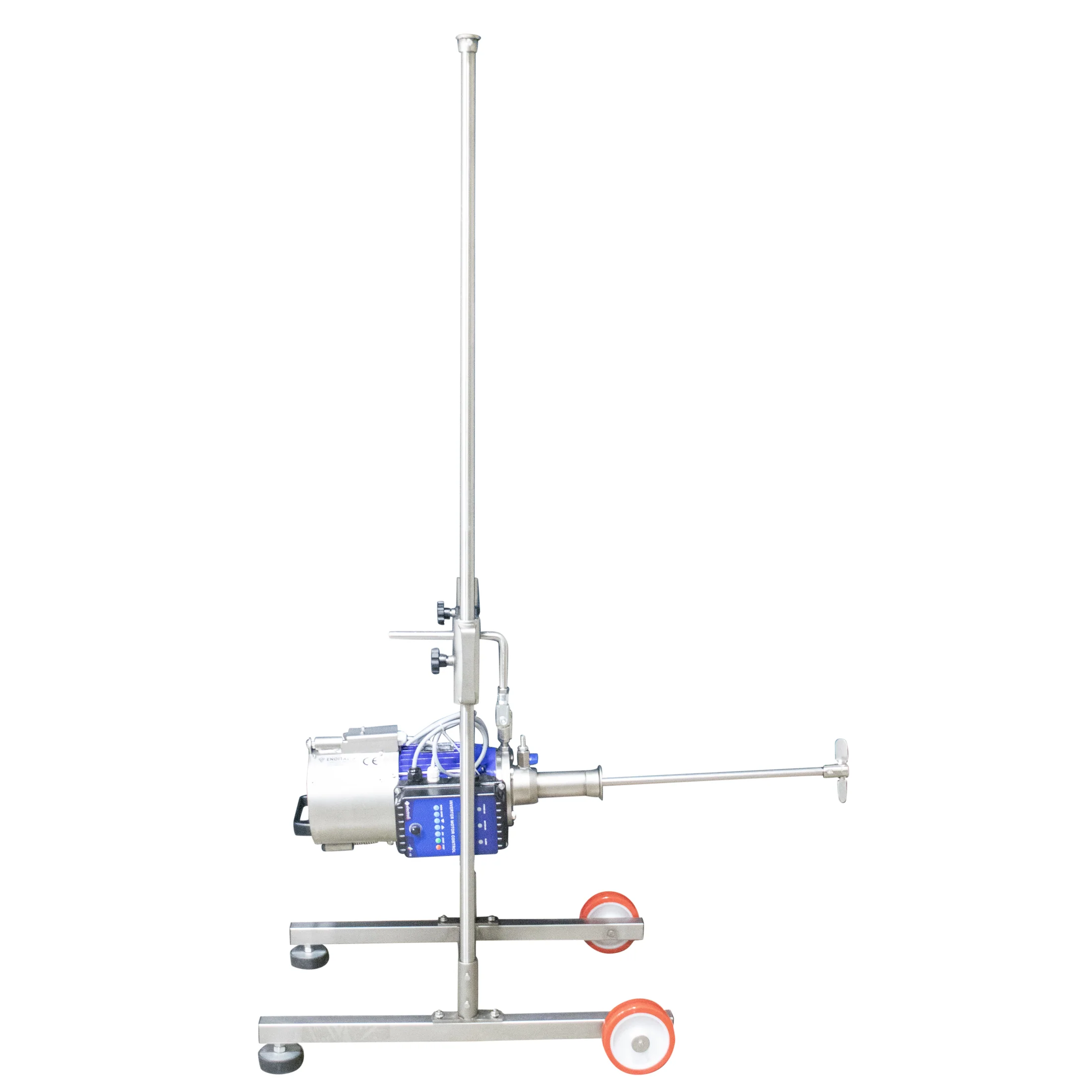 EnoItalia Wine Tank Mixer | Variable Speed | Stainless Steel Mixing Rod & Cart | 1 HP | 1400 RPM | 220V Single Phase - Image 4