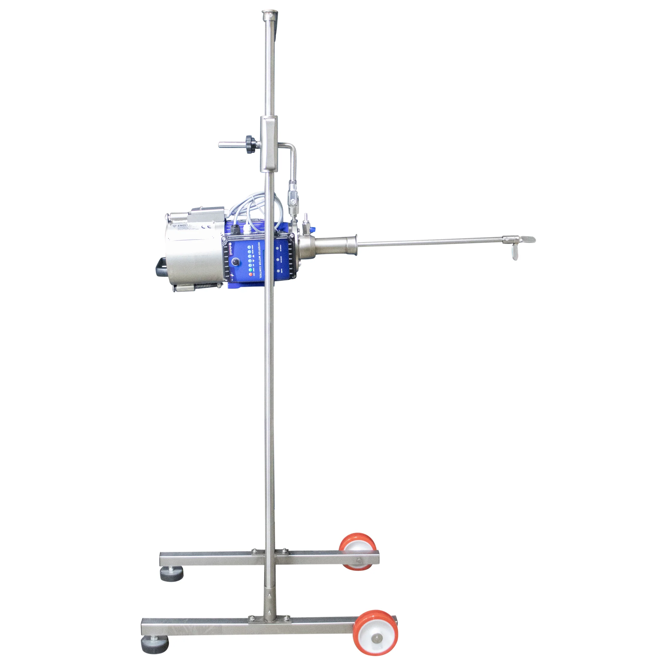 EnoItalia Wine Tank Mixer | Variable Speed | Stainless Steel Mixing Rod & Cart | 1 HP | 1400 RPM | 220V Single Phase - Image 5