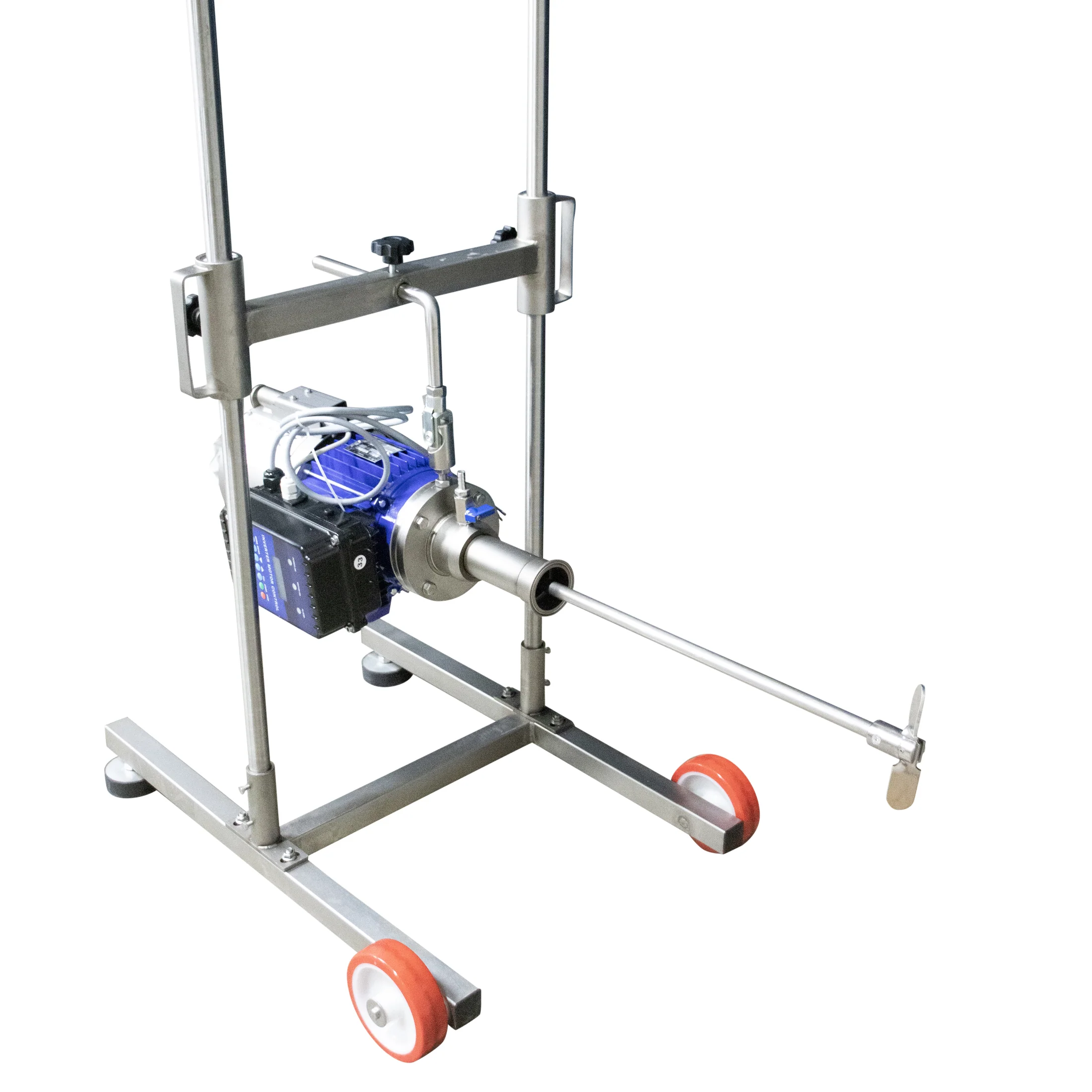 EnoItalia Wine Tank Mixer | Variable Speed | Stainless Steel Mixing Rod & Cart | 1 HP | 1400 RPM | 220V Single Phase - Image 7