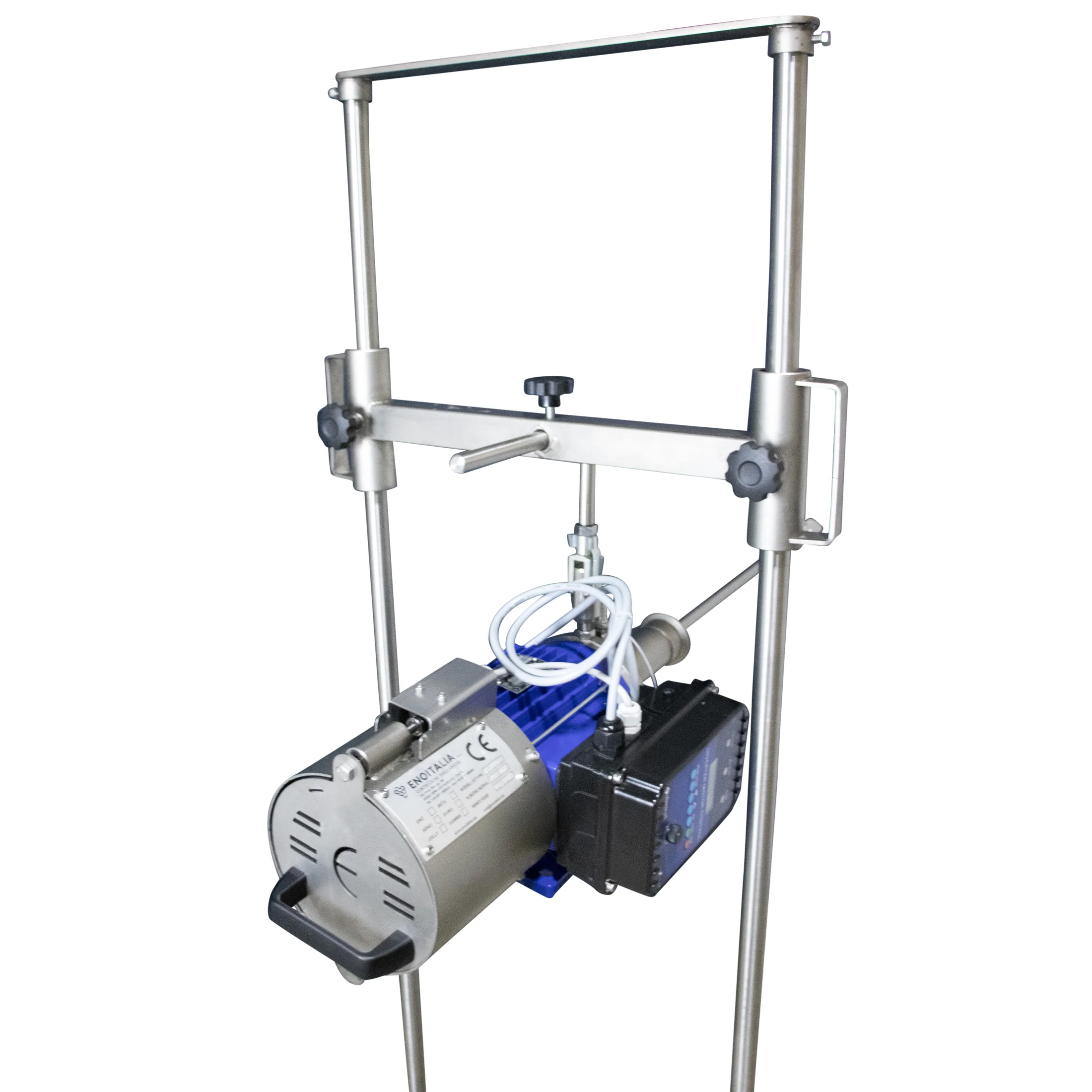 EnoItalia Wine Tank Mixer | Variable Speed | Stainless Steel Mixing Rod & Cart | 1 HP | 1400 RPM | 220V Single Phase - Image 8
