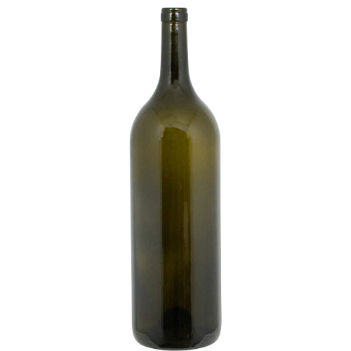 Farro Glass Premium "Bordeaux Jeroboam" Wine Bottle | Antique Green | 5L | Case of 4