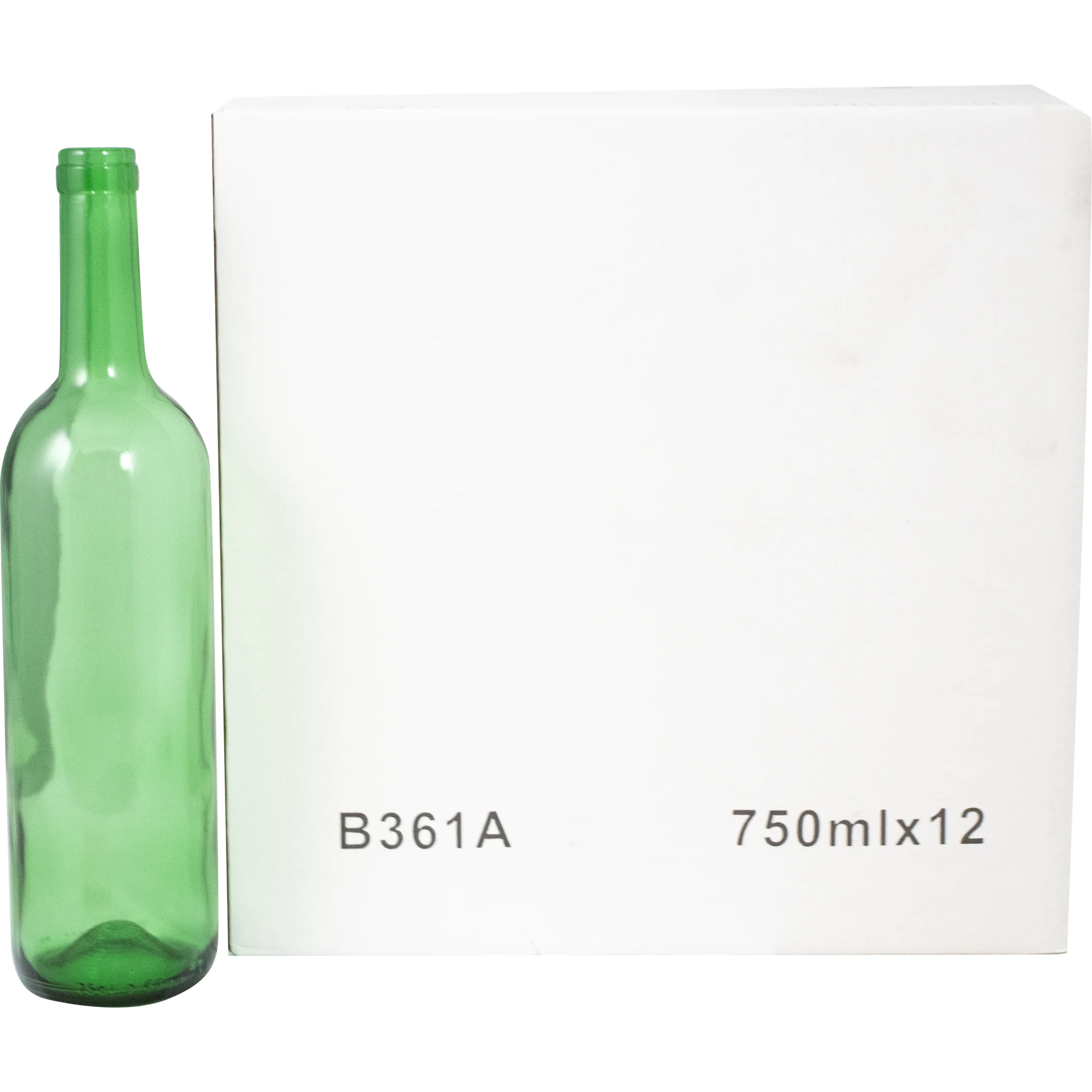 Farro Glass | Premium Wine Bottles | Bordeaux | Champagne Green | 750mL | Case of 12 - Image 4