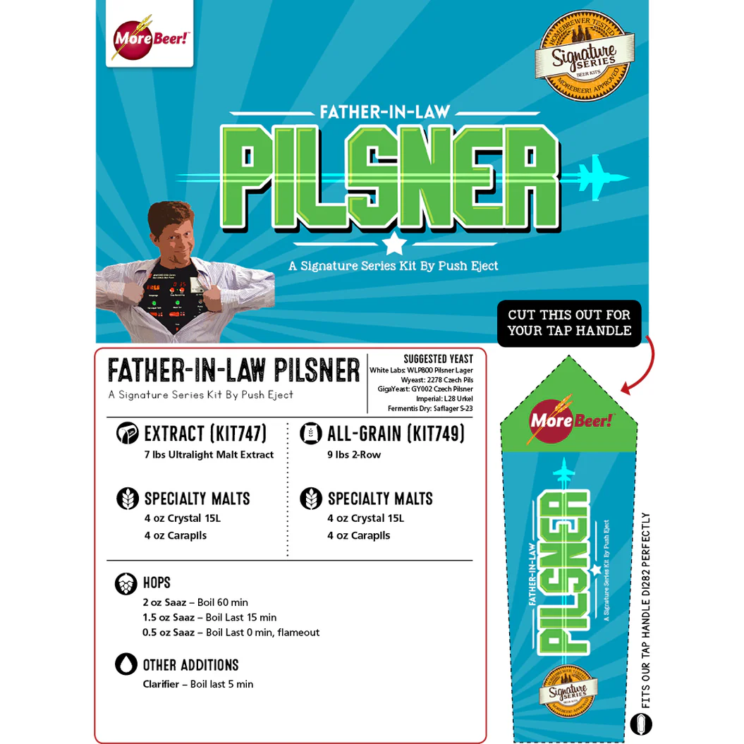 Father-In-Law Pilsner by Charlie "Push Eject" Essers | 5 Gallon Beer Recipe Kit | All-Grain - Image 3