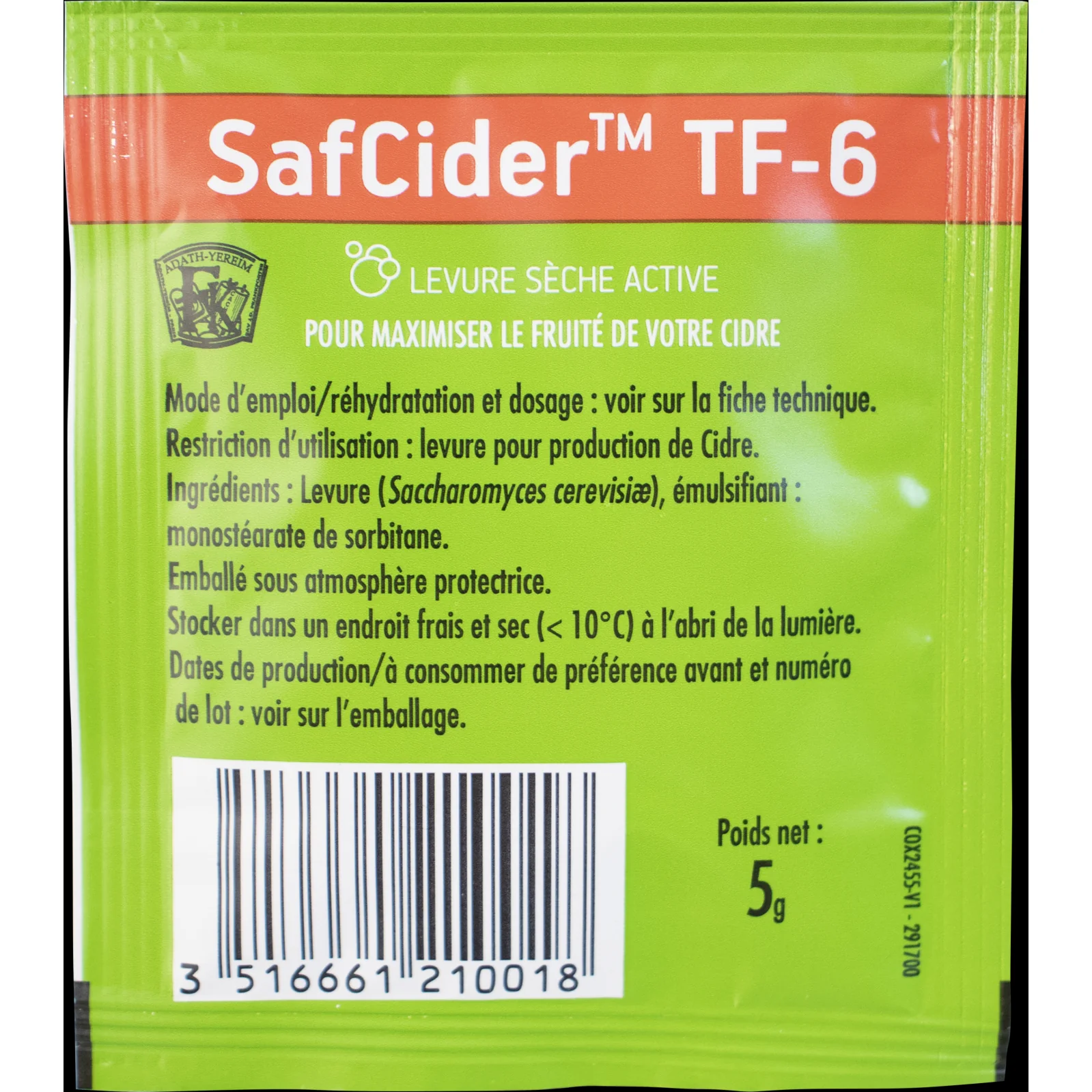 Fermentis | SafCider™ TF-6 | Dry Cider Yeast - Image 2