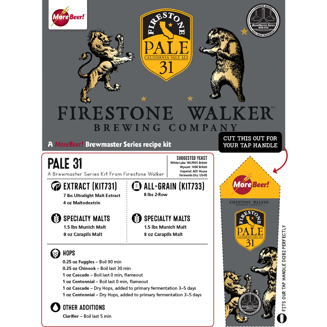 Firestone Walker Brewing Company Pale 31® Ale | 5 Gallon Beer Recipe Kit | Extract - Image 4