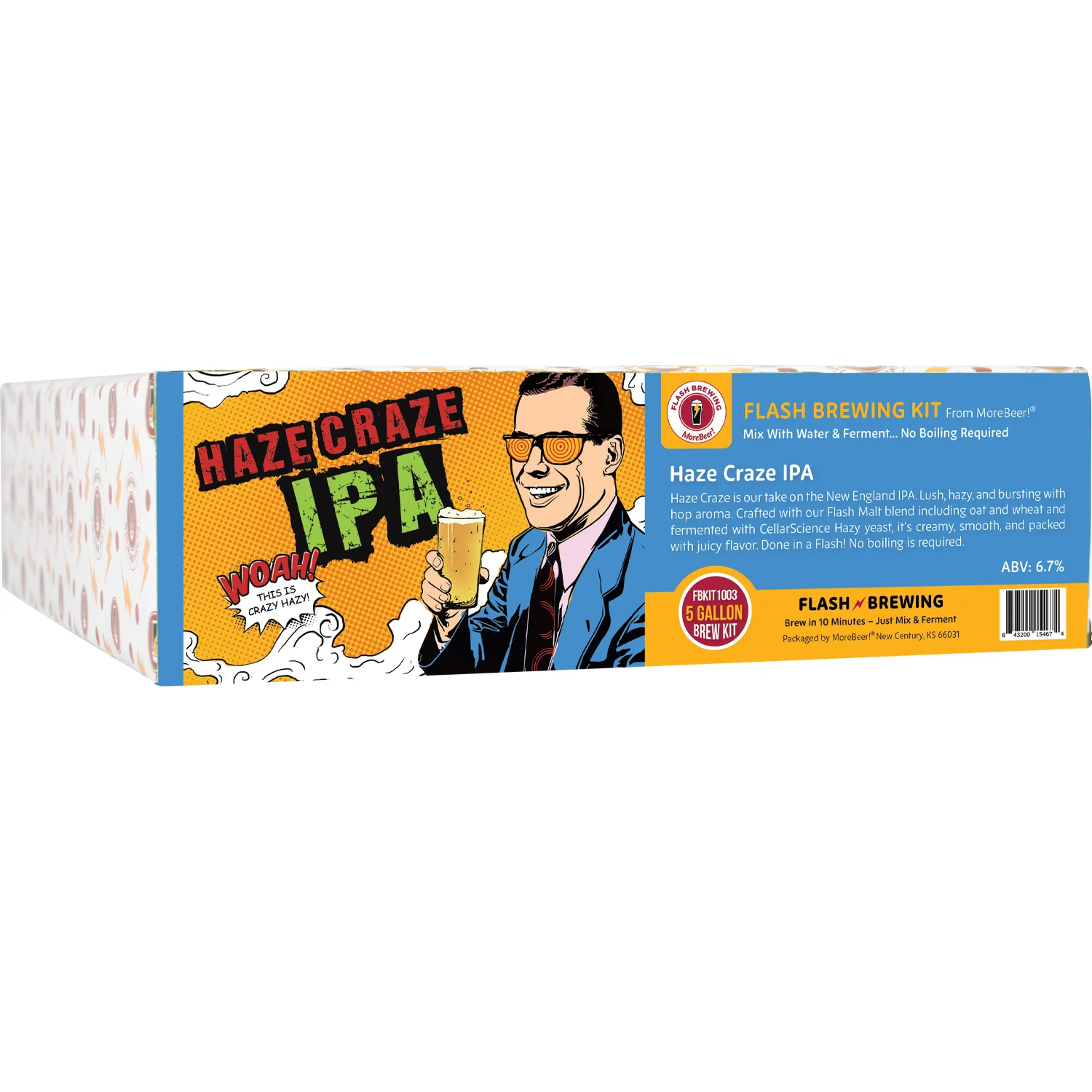 Flash Brewing® | Haze Craze IPA | 5 Gallon Beer Recipe Kit | Just Mix & Ferment - Image 7