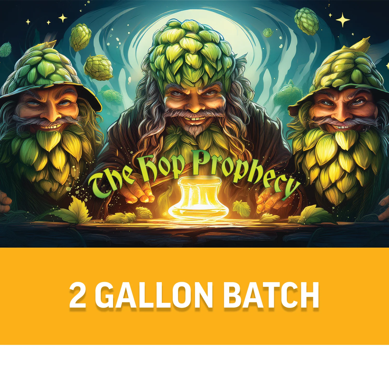 Flash Brewing® | The Hop Prophecy Double IPA | 2 Gallon Beer Recipe Kit | Just Mix & Ferment