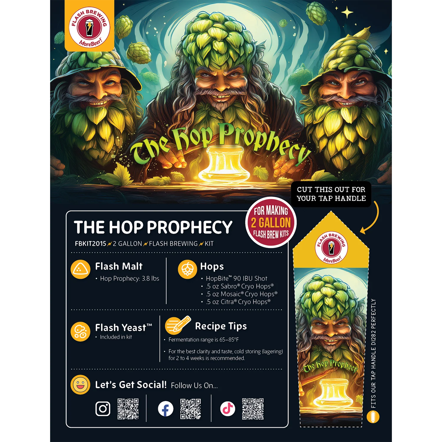 Flash Brewing® | The Hop Prophecy Double IPA | 2 Gallon Beer Recipe Kit | Just Mix & Ferment - Image 5