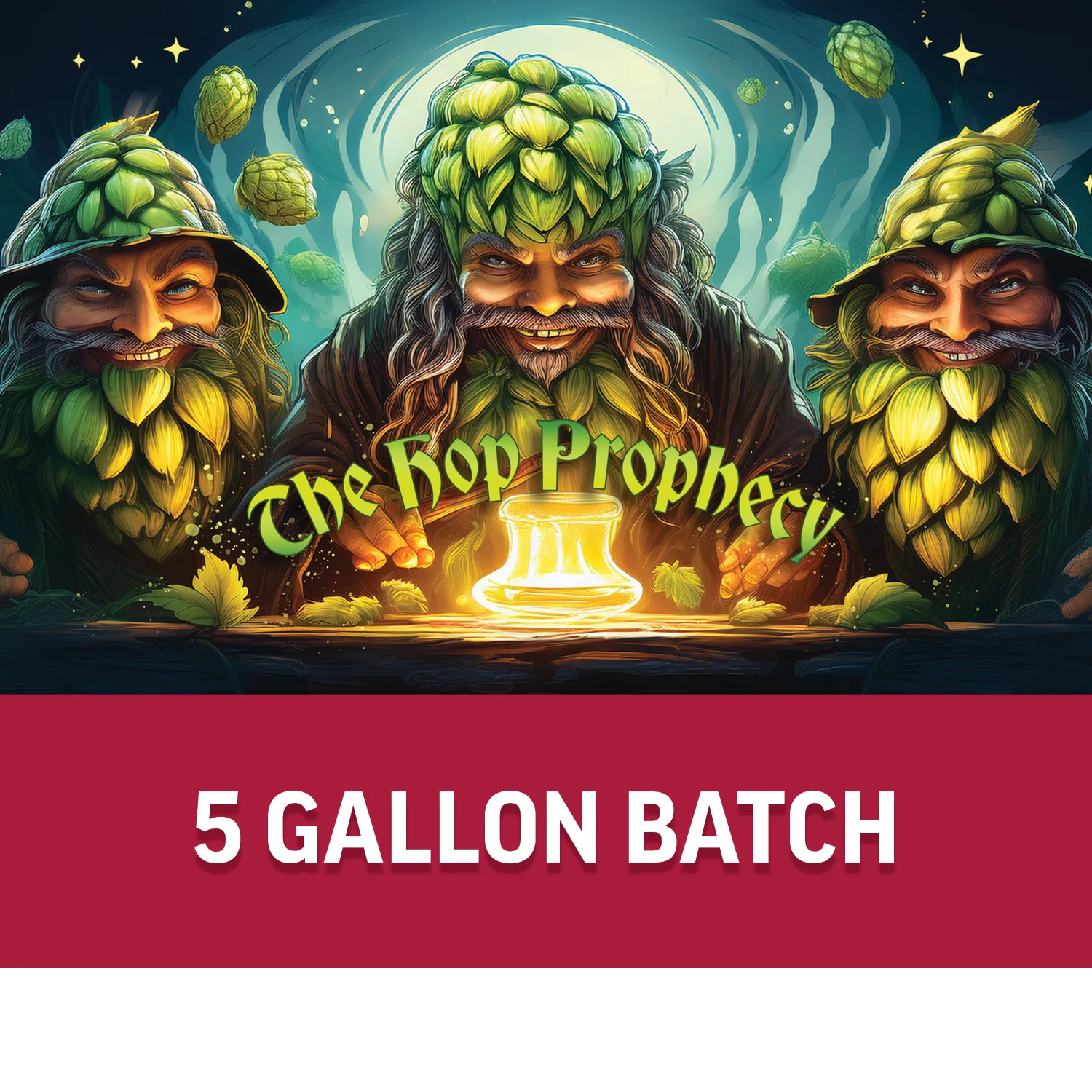 Flash Brewing® | The Hop Prophecy Double IPA | 5 Gallon Beer Recipe Kit | Just Mix & Ferment