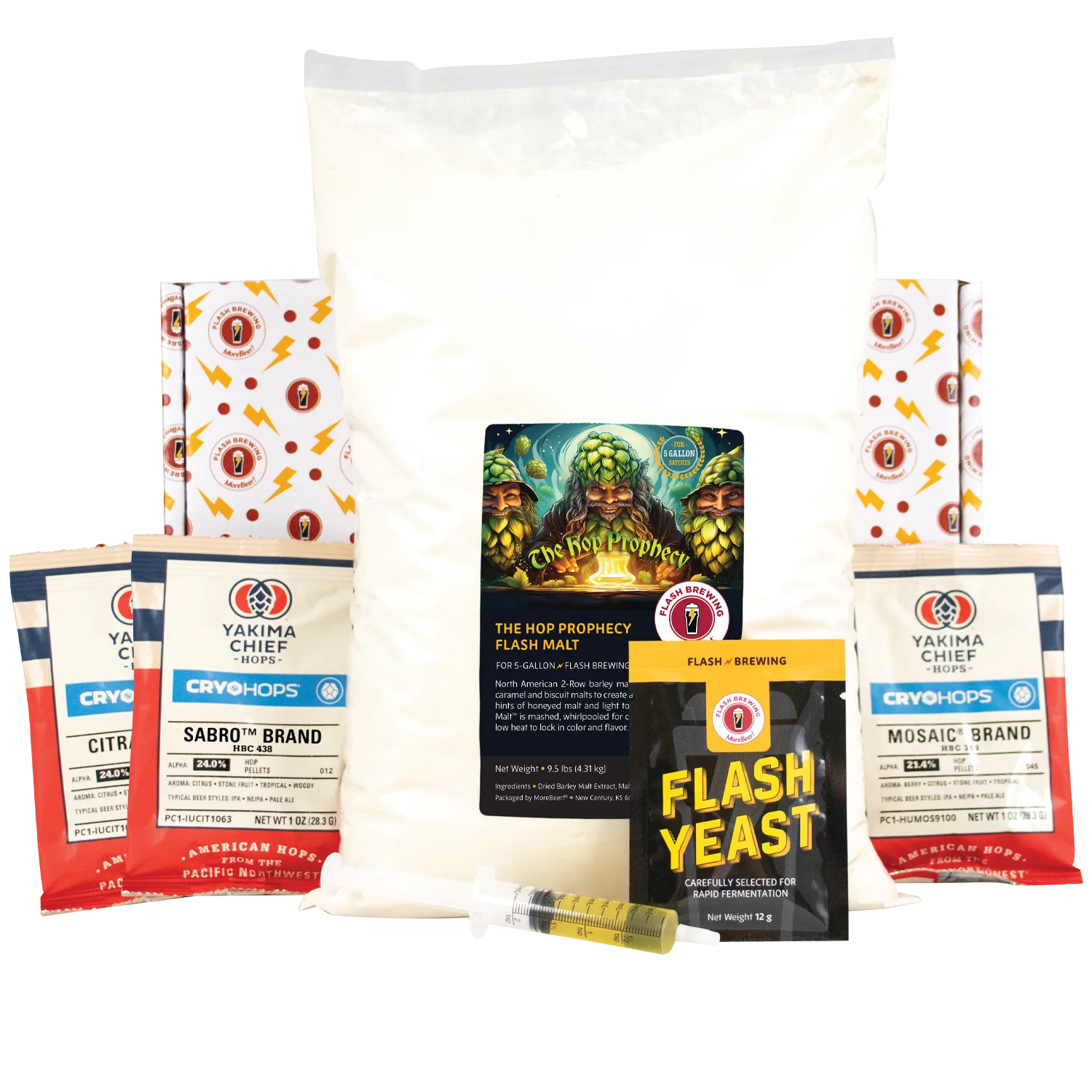 Flash Brewing® | The Hop Prophecy Double IPA | 5 Gallon Beer Recipe Kit | Just Mix & Ferment - Image 2
