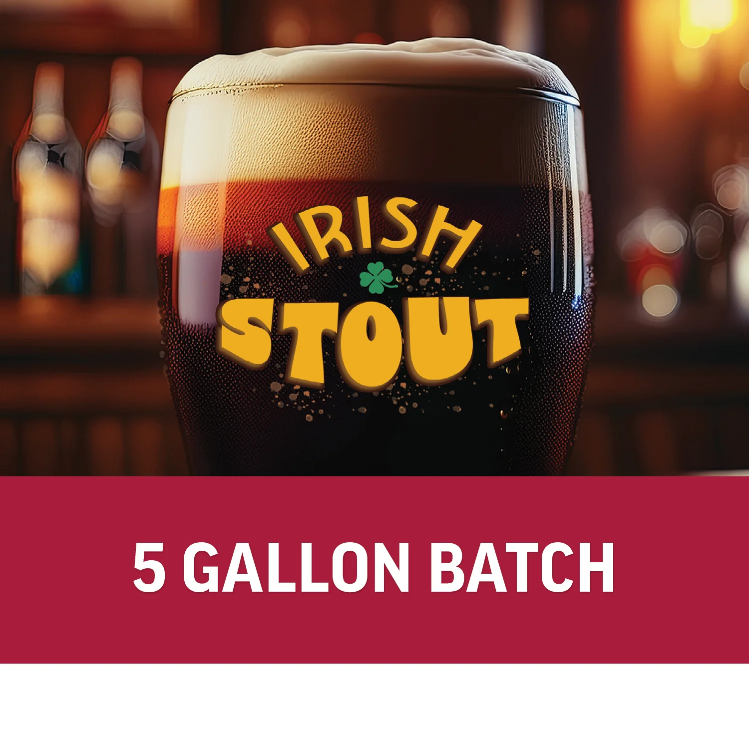 Flash Brewing® | Irish Stout | 5 Gallon Beer Recipe Kit | Just Mix & Ferment