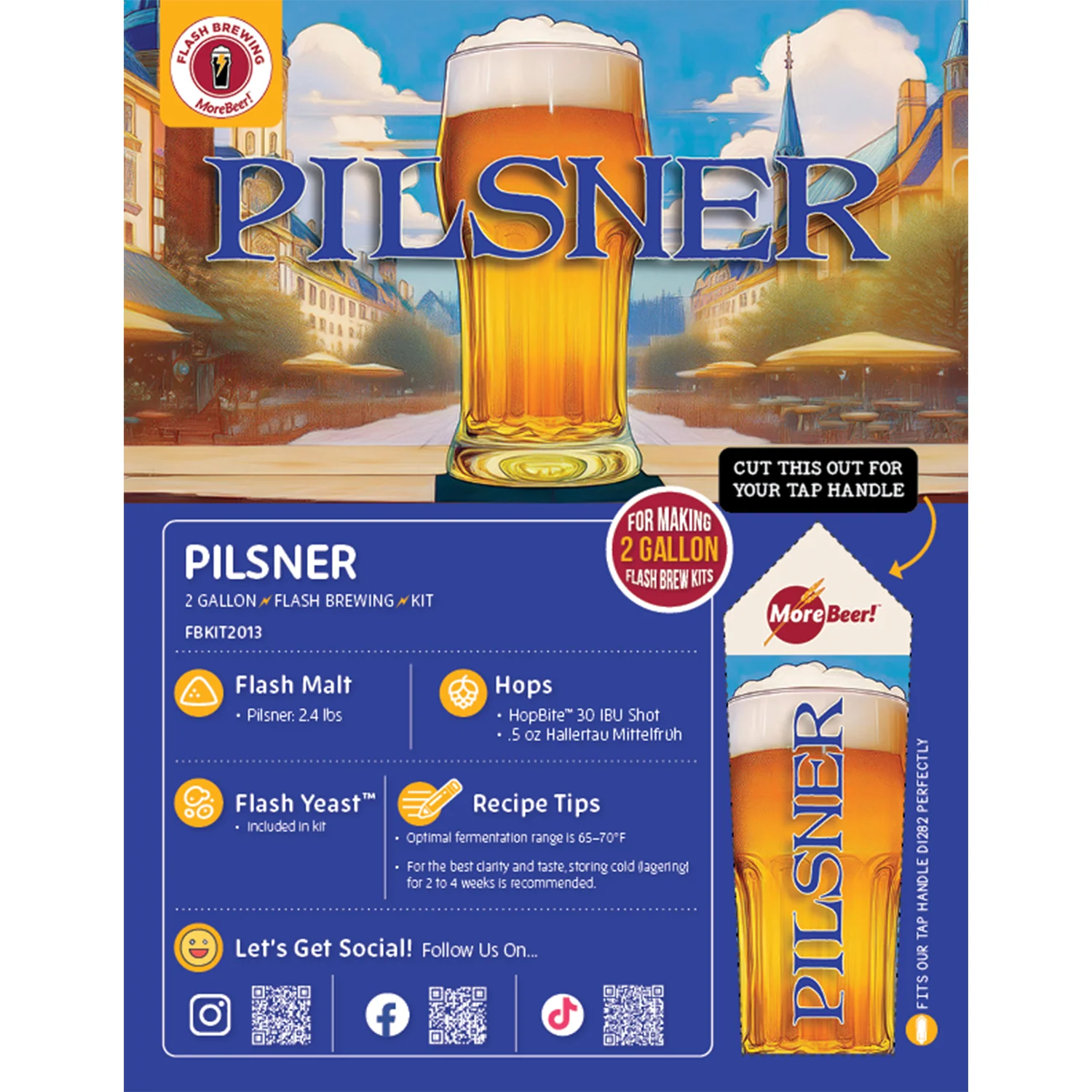 Flash Brewing® | Pilsner | 2 Gallon Beer Recipe Kit | Just Mix & Ferment - Image 3