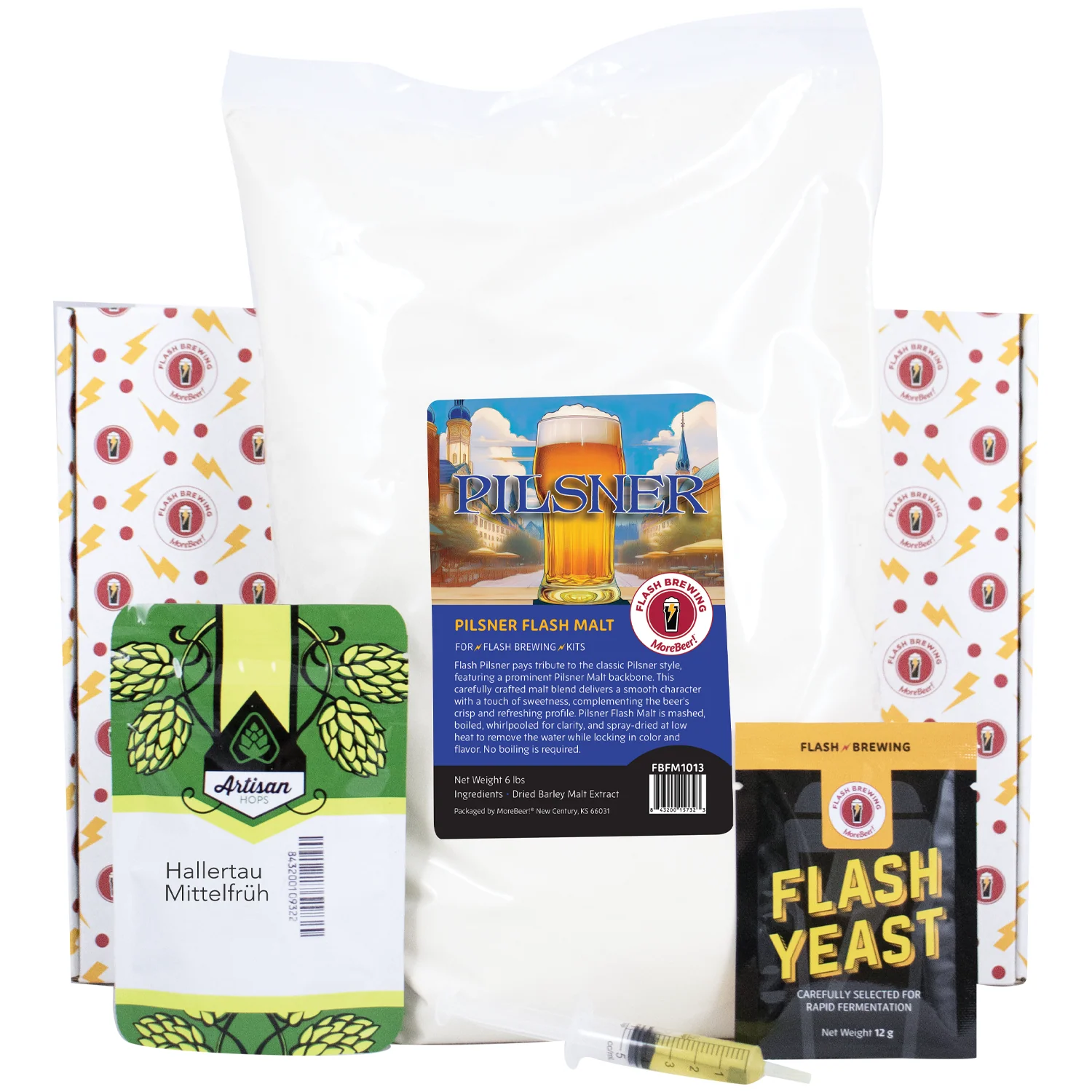 Flash Brewing® | Pilsner | 5 Gallon Beer Recipe Kit | Just Mix & Ferment - Image 2