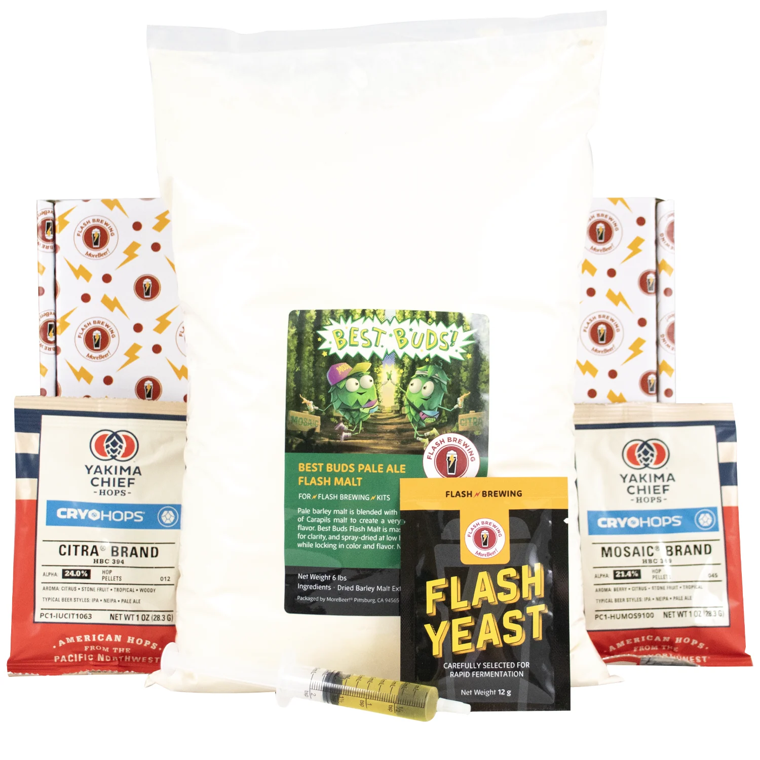 Flash Brewing® Starter Kit | Includes Equipment Kit & 5 Gallon Beer Recipe Kit - Image 3