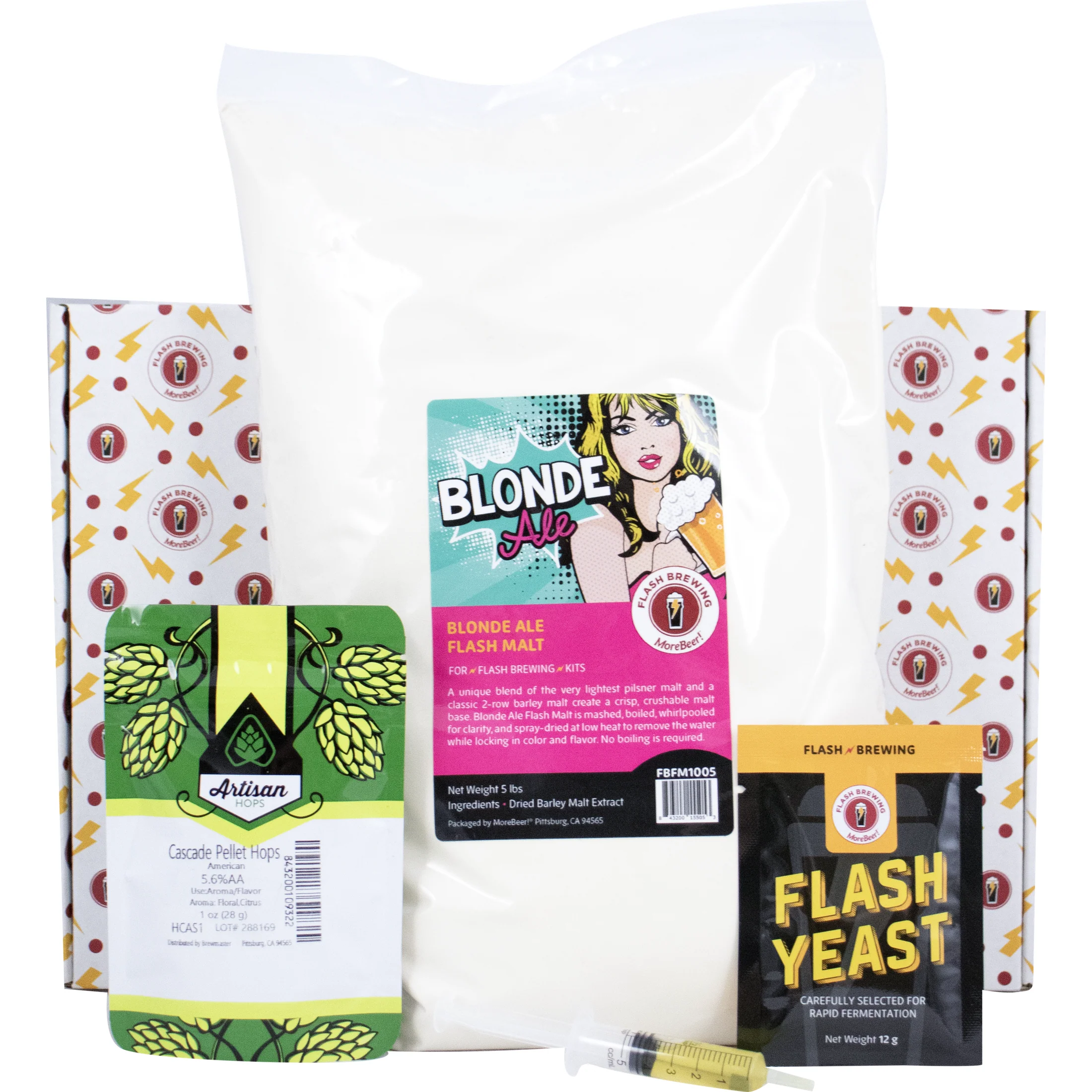 Flash Brewing® Starter Kit | Includes Equipment Kit & 5 Gallon Beer Recipe Kit - Image 5