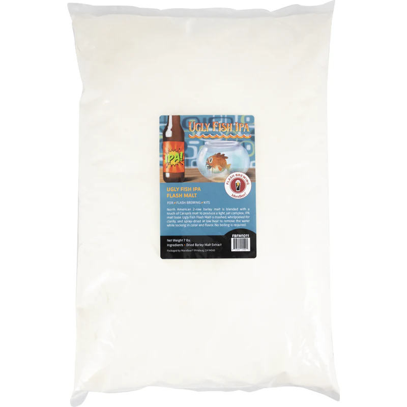 Flash Brewing® | Ugly Fish IPA | 5 Gallon Beer Recipe Kit | Just Mix & Ferment - Image 6