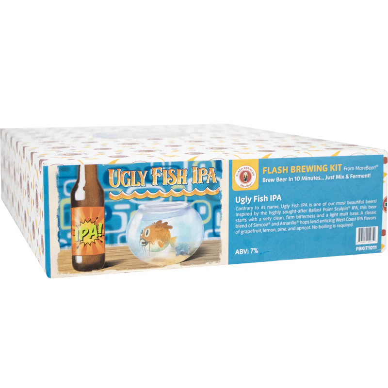 Flash Brewing® | Ugly Fish IPA | 5 Gallon Beer Recipe Kit | Just Mix & Ferment - Image 8