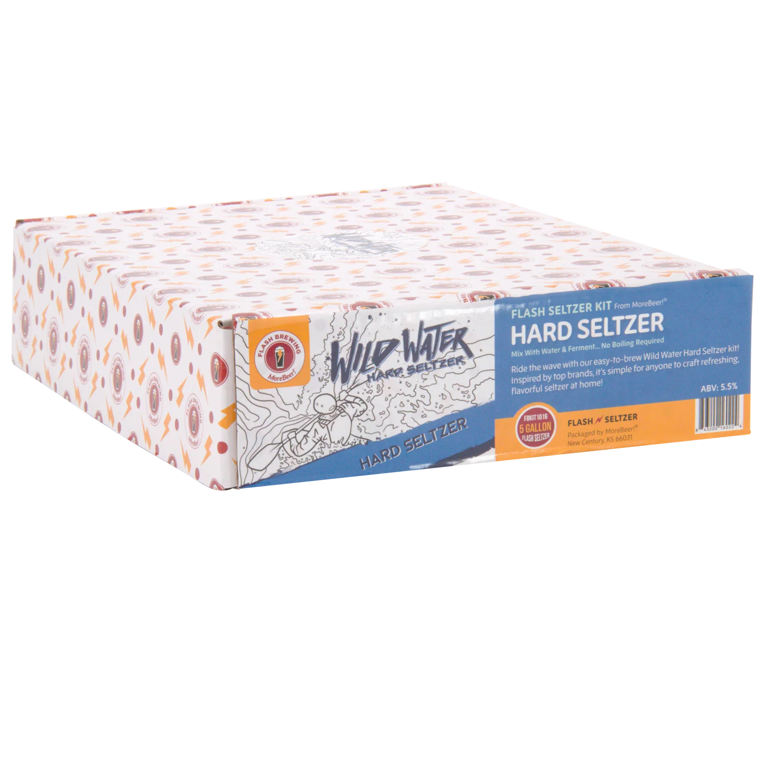Flash Brewing® | Wild Water Grapefruit Hard Seltzer | 5 Gallon Recipe Kit | Just Mix & Ferment - Image 7