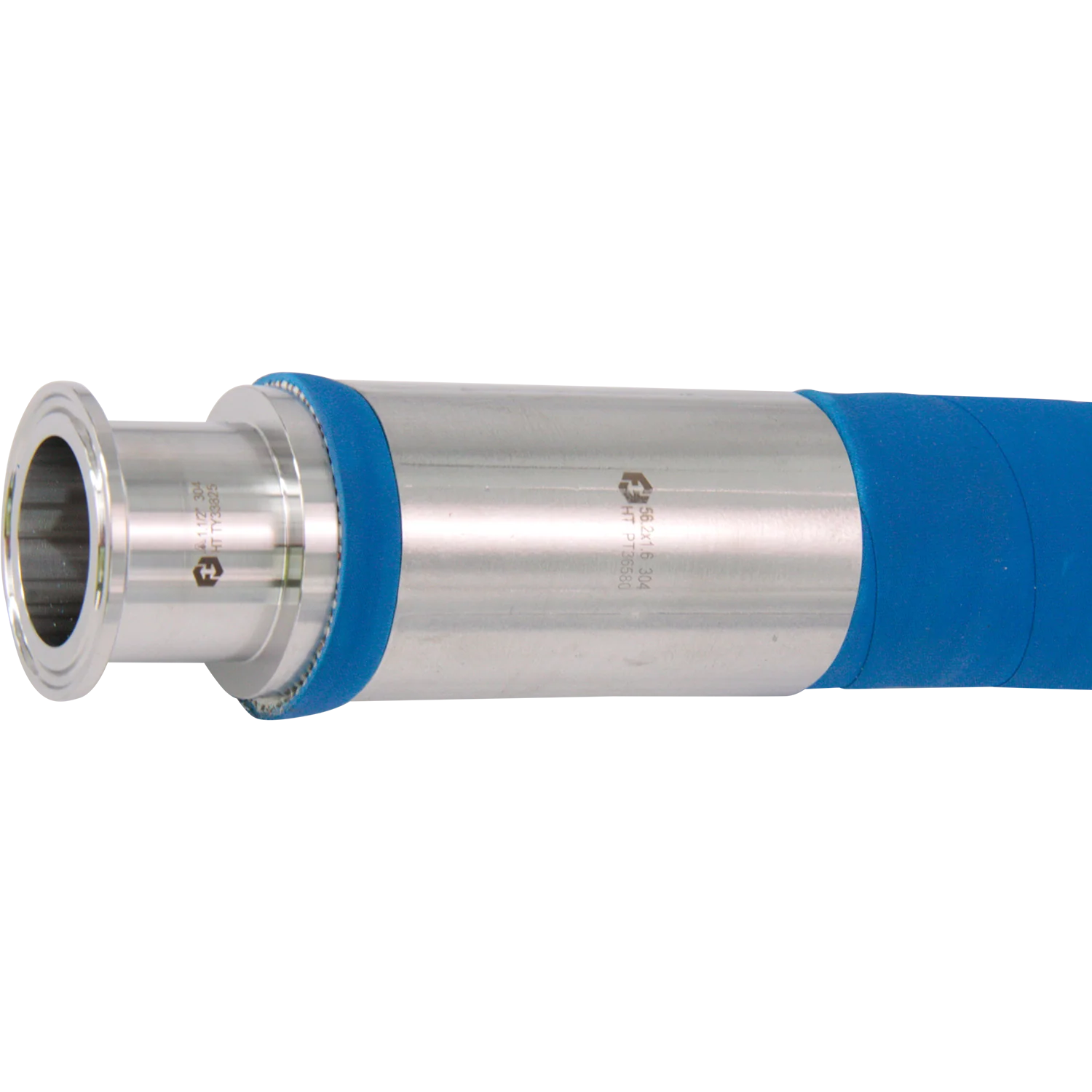 ForgeFit® Premium Crimped Tubing Sets | Blue Steel Beverage Hose | 1.5" ID x 1.5" T.C. - Image 2