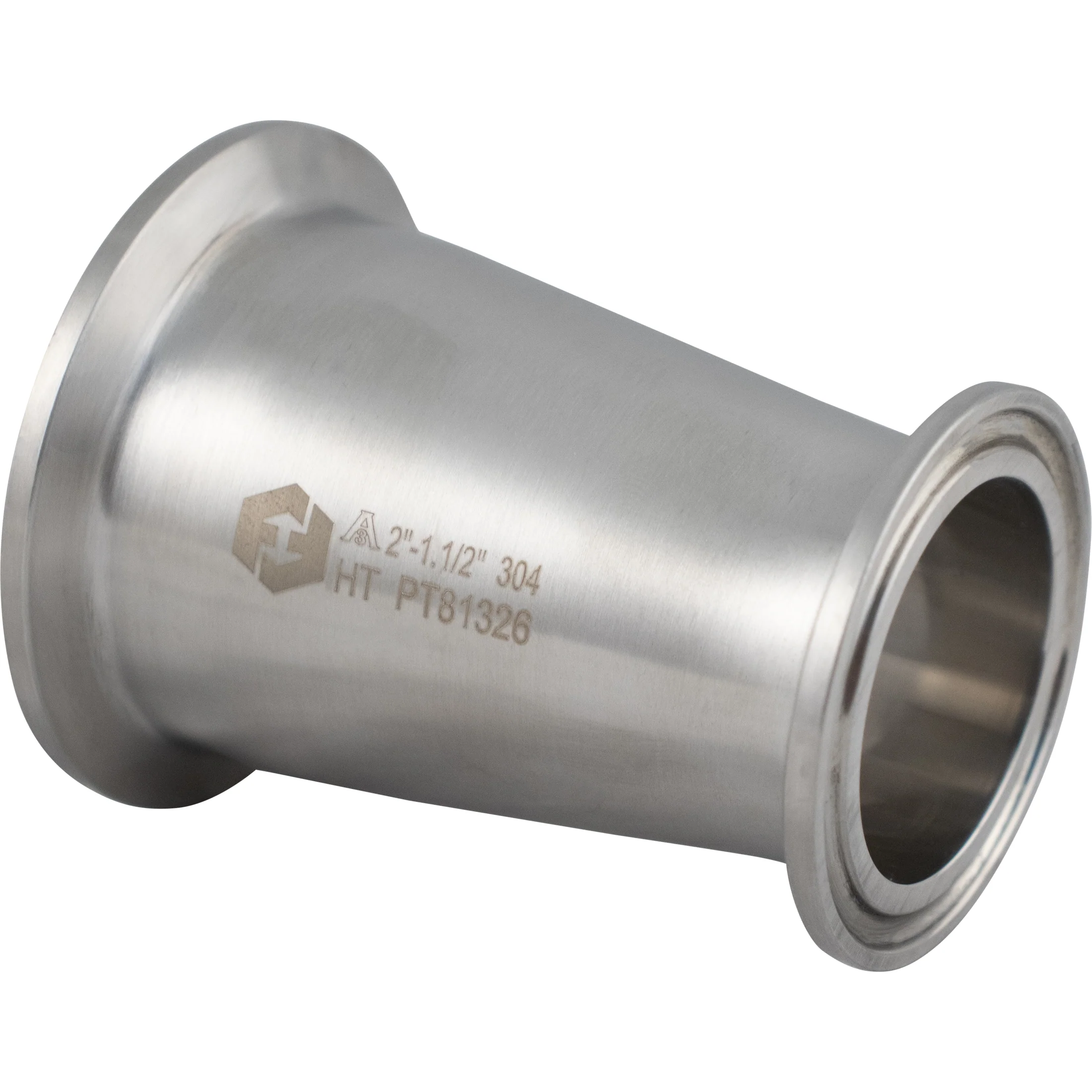 ForgeFit® Stainless Tri-Clamp Concentric Reducer | 2" x 1.5"