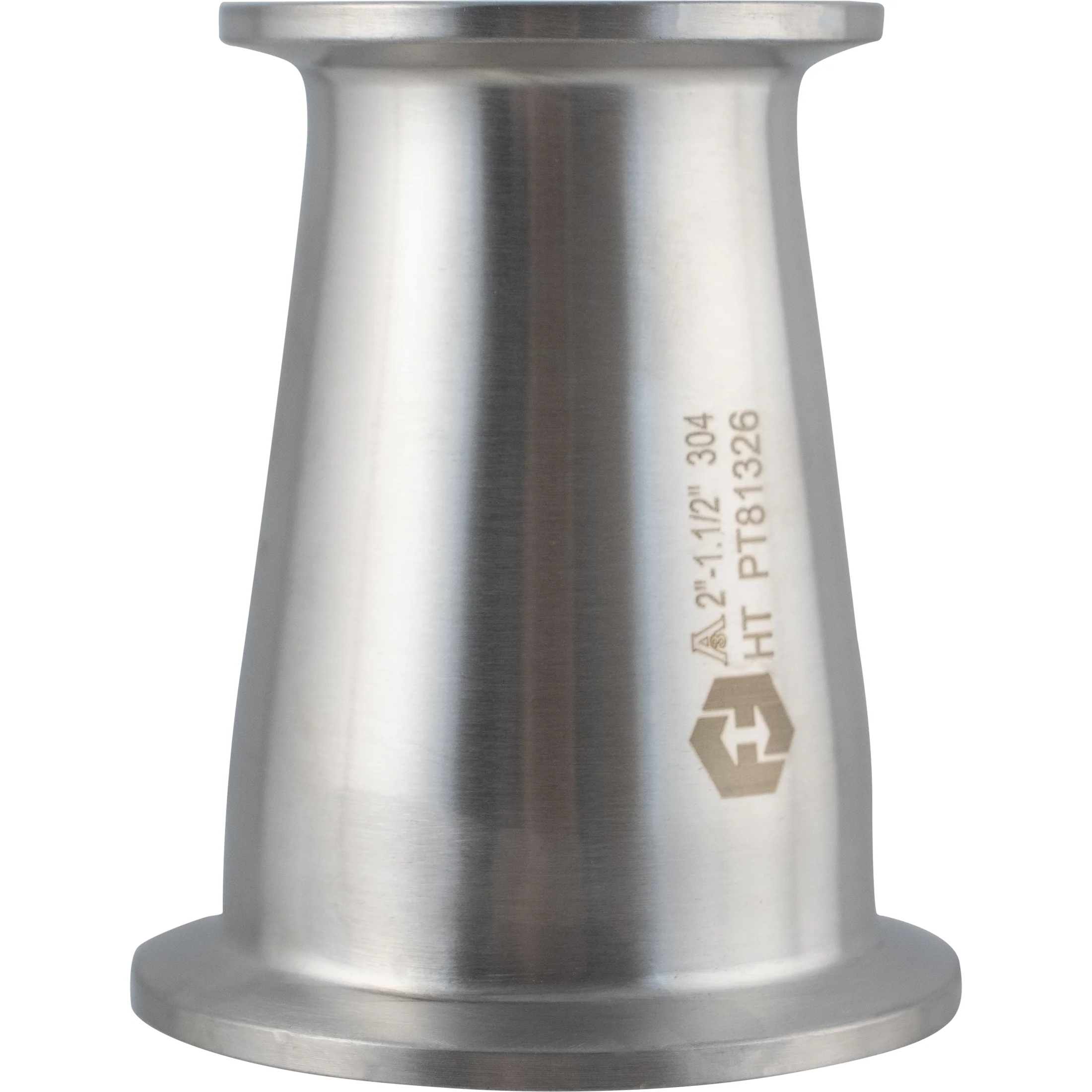 ForgeFit® Stainless Tri-Clamp Concentric Reducer | 2" x 1.5" - Image 2