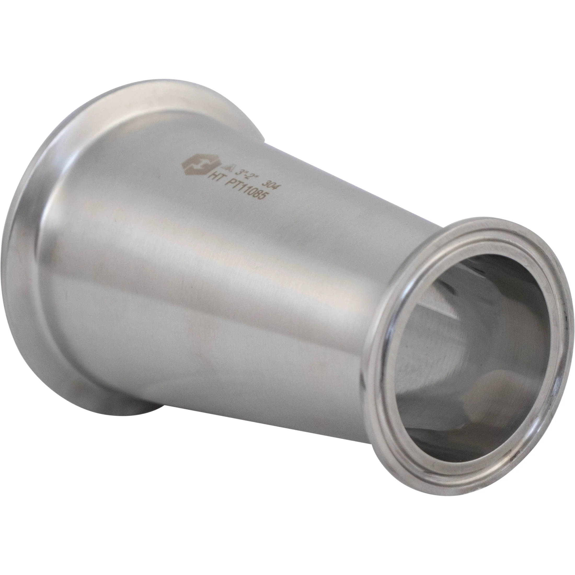 ForgeFit® Stainless Tri-Clamp Concentric Reducer | 3" x 2" - Image 3