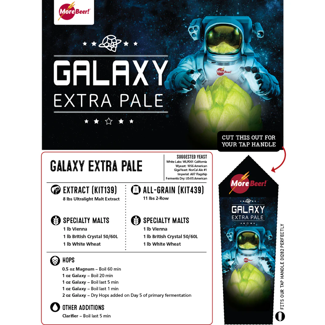 Galaxy Extra Pale | 5 Gallon Beer Recipe Kit | Extract - Image 3