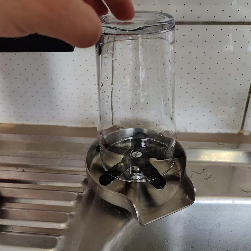 Glass Rinser | Push Activated Cup Washer | Stainless Steel - Image 6