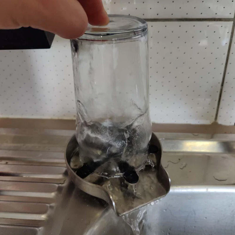 Glass Rinser | Push Activated Cup Washer | Stainless Steel - Image 7