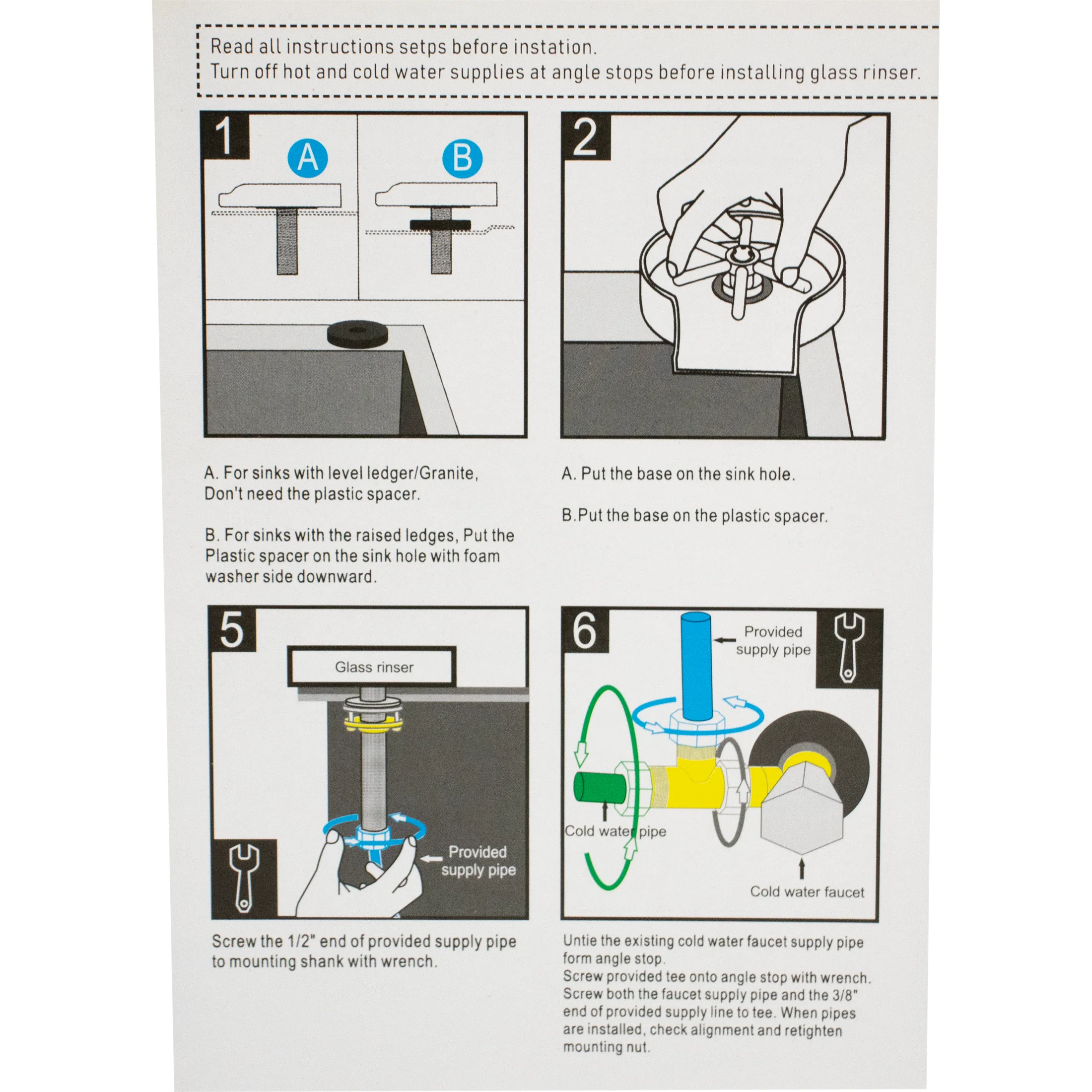 Glass Rinser | Push Activated Cup Washer | Stainless Steel - Image 8