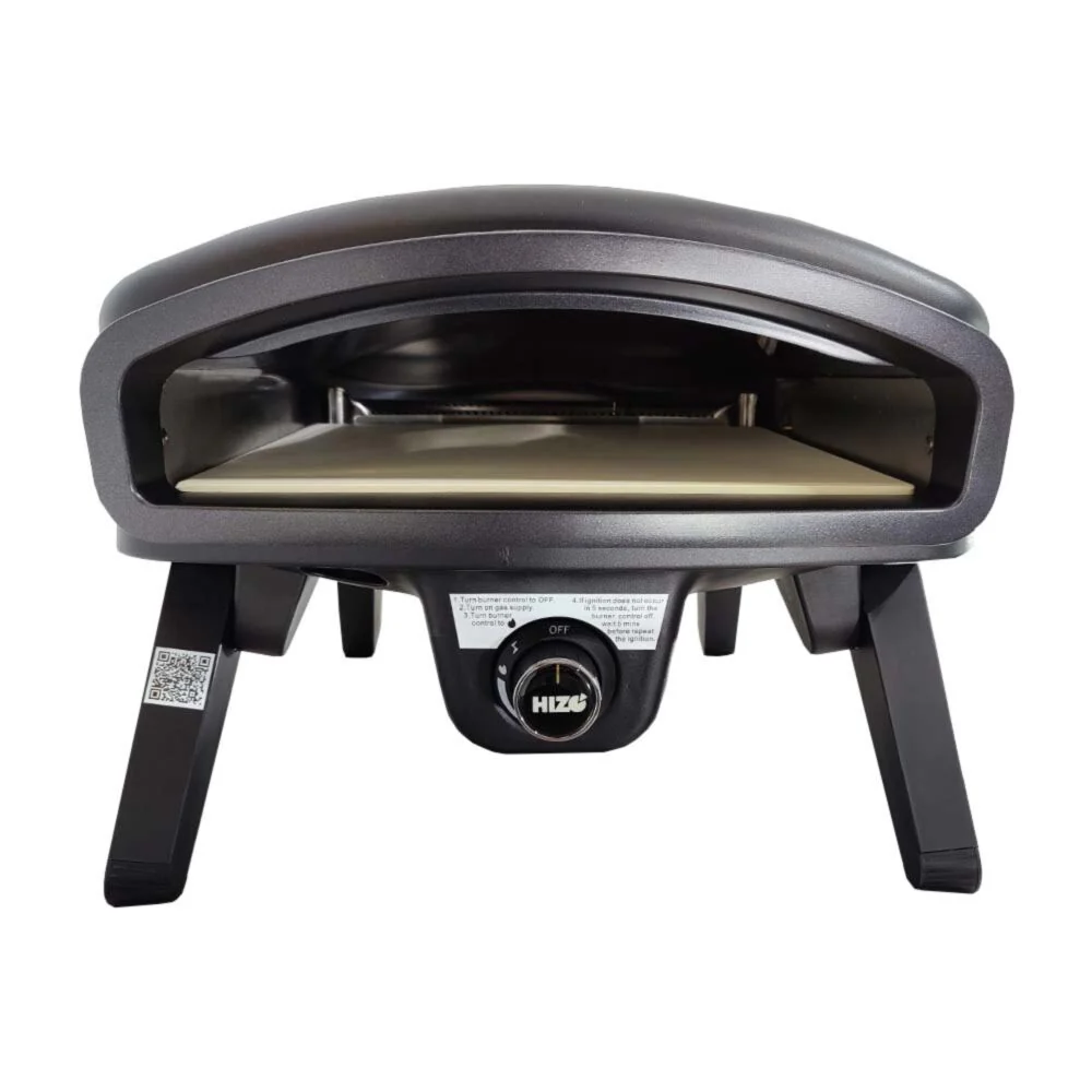 HIZO G14 Pizza Oven | Gas Powered Pizza Oven | 14" Ceramic Pizza Stone | Stealth Black - Image 3