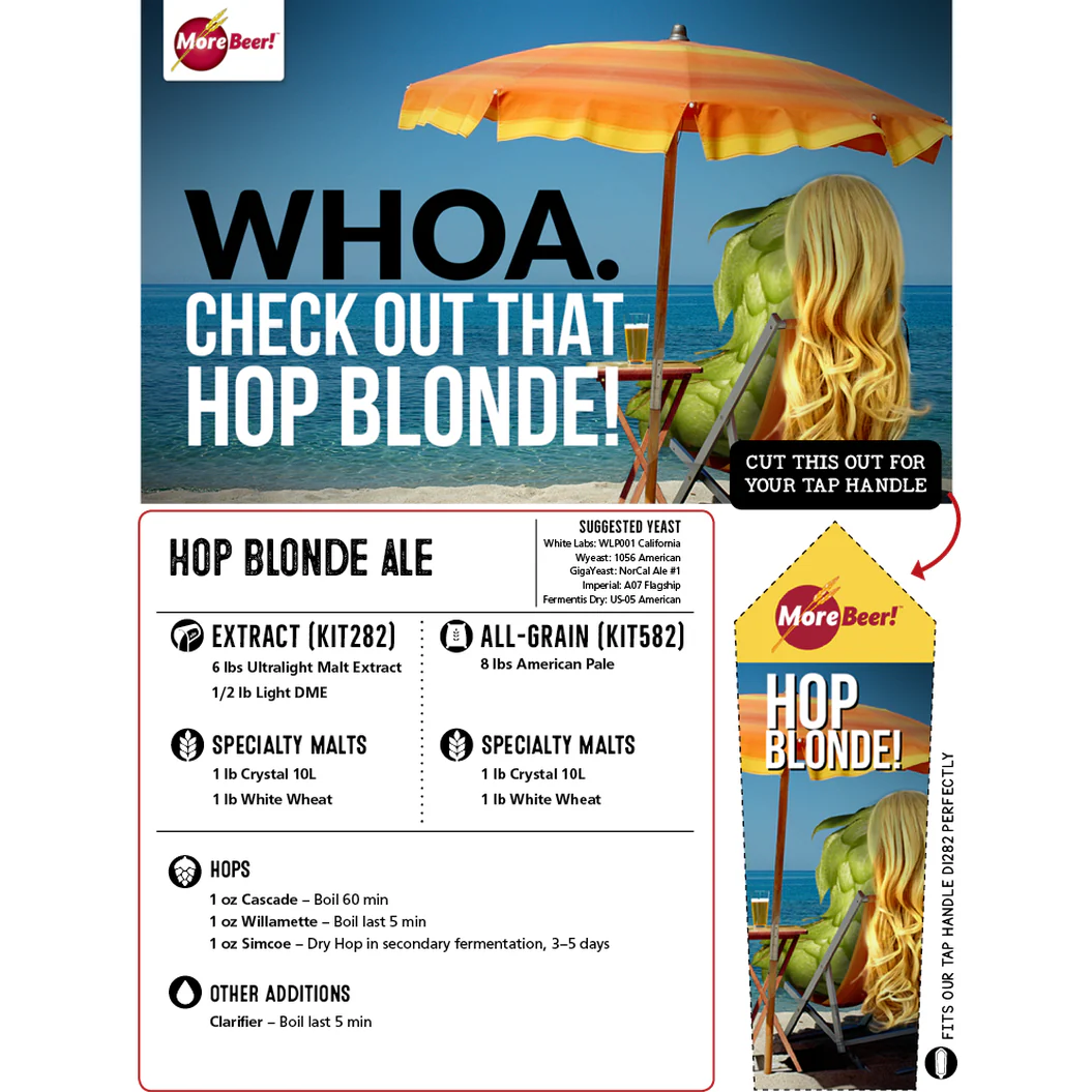 Hop Blonde | 5 Gallon Beer Recipe Kit | Extract - Image 3