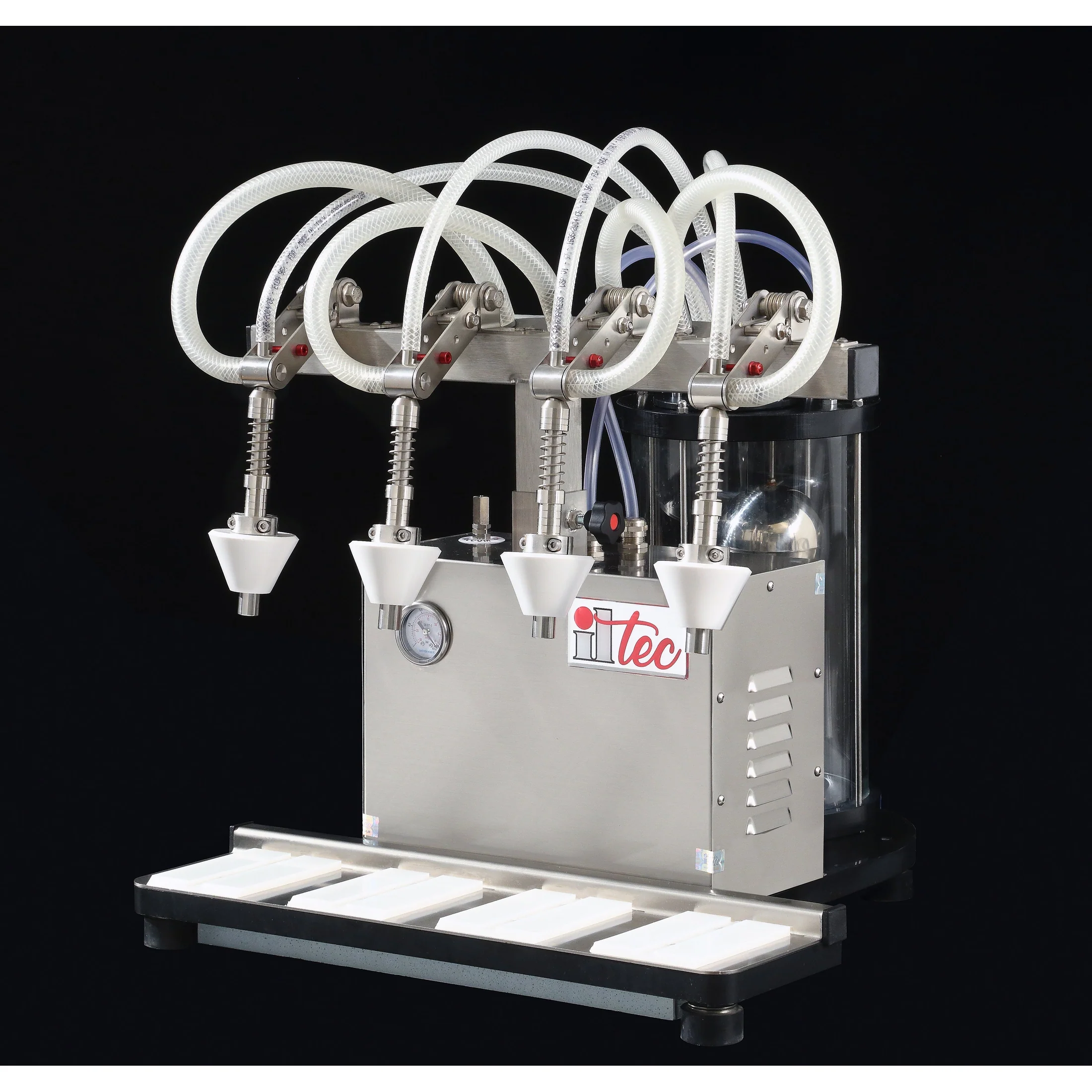 ILTEC Ultrafiller 4 Pomodoro | Tomato Sauce | Vacuum Bottle Filler | 4 Spout | Pneumatic - Image 5