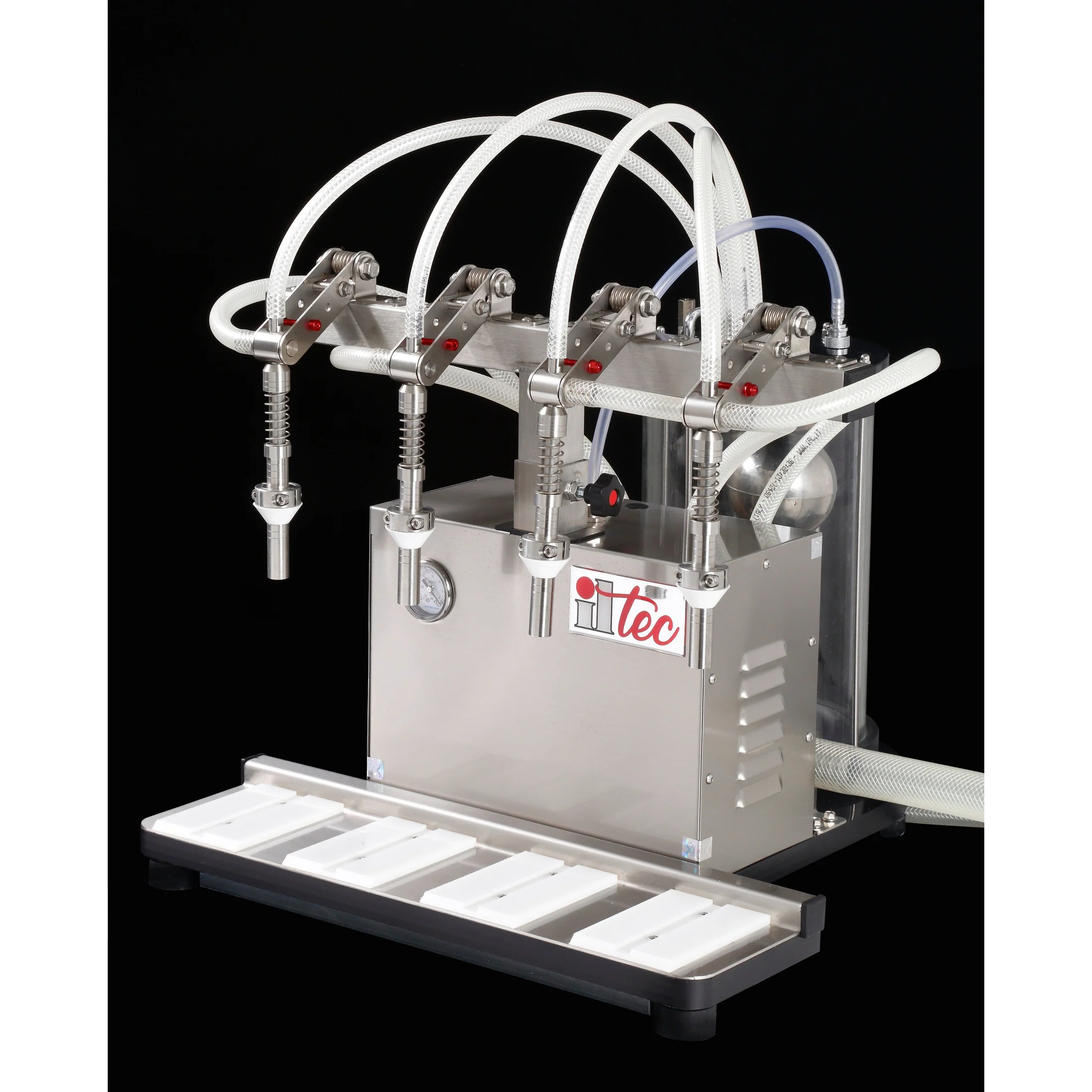 ILTEC Ultrafiller 4 | Vacuum Bottle Filler | 4 Spout | Pneumatic
