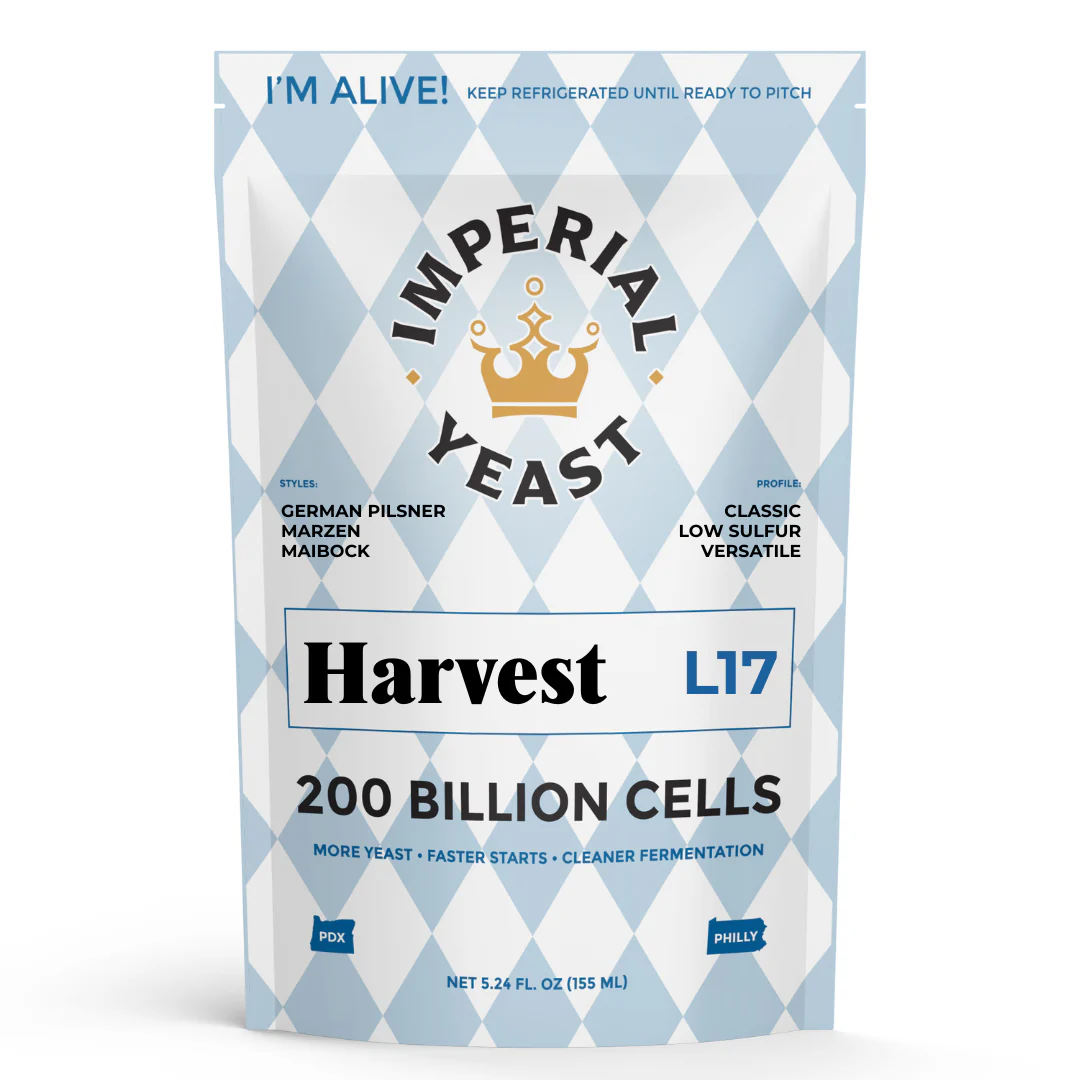Imperial Yeast | L17 Harvest Lager | Beer Yeast | Double Pitch | 200 Billion Cells