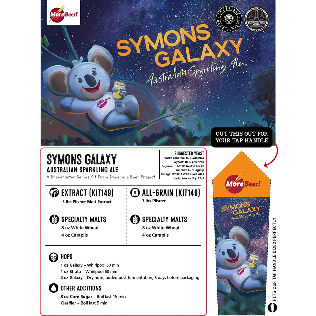 Imperiale Beer Project Symons Galaxy Australian Sparkling Ale | 5 Gallon Beer Recipe Kit | Extract - Image 3