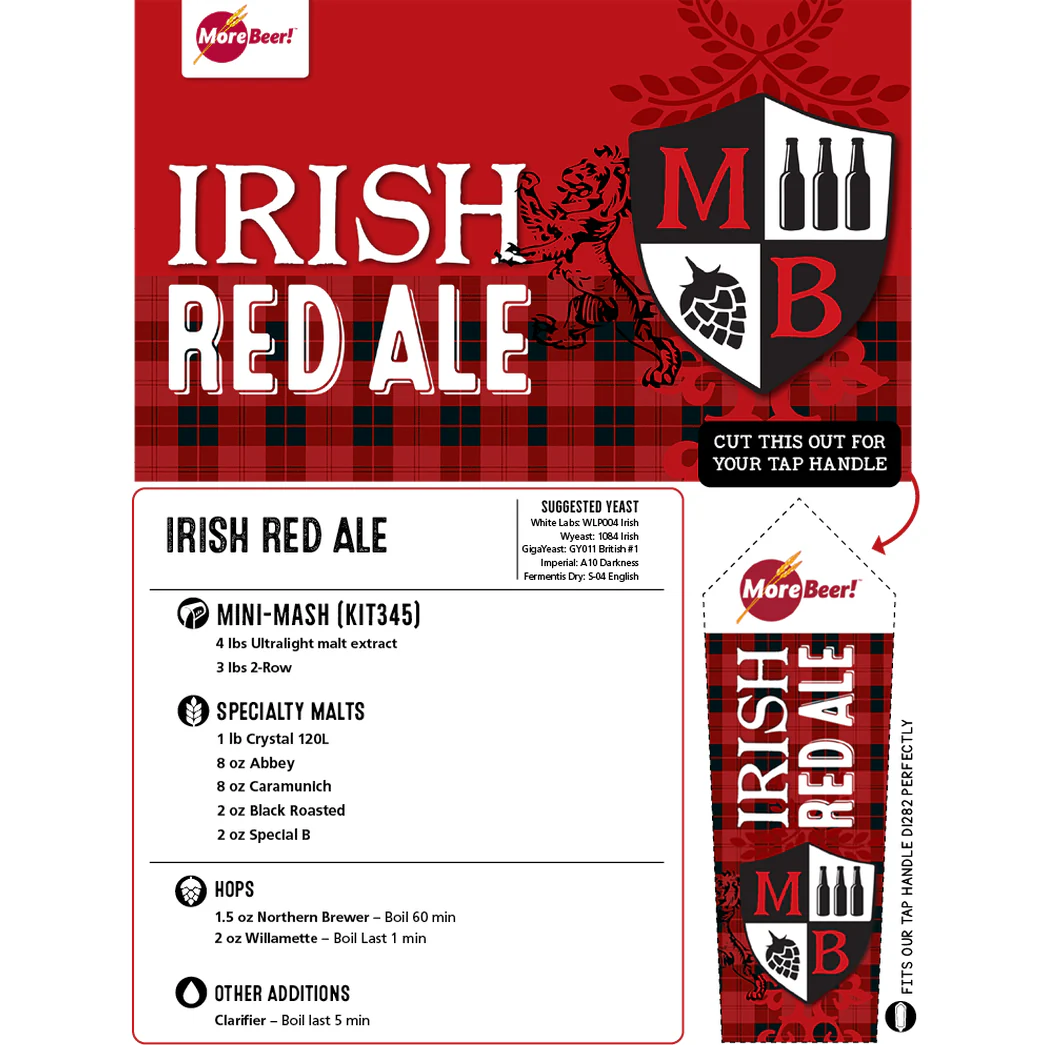 Irish Red Ale | 5 Gallon Beer Recipe Kit | Mini Mash - Image 3