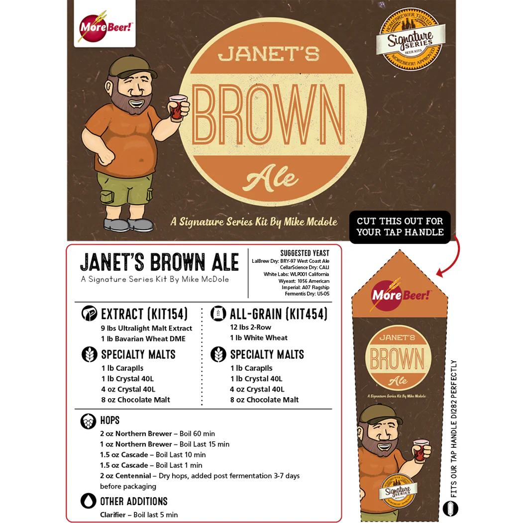 Janet's Brown Ale by Mike "Tasty" McDole | 5 Gallon Beer Recipe Kit | All-Grain - Image 3
