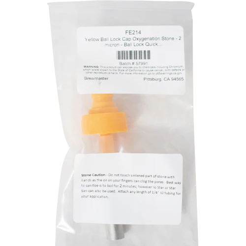 KegLand Ball Lock Cap Diffusion Stone | Oxygenation & Carbonation Stone | 2 Micron - Image 5